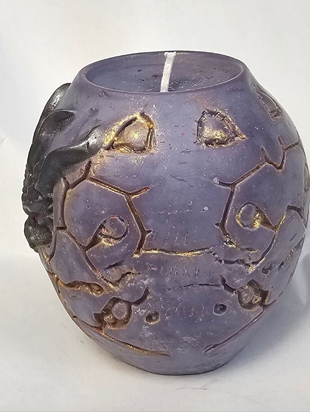 Handmade Dragon Egg Vegan Soy Wax Novelty Pillar Candle, 13.3 oz Size ONE SIZE - 2 Thumbnail