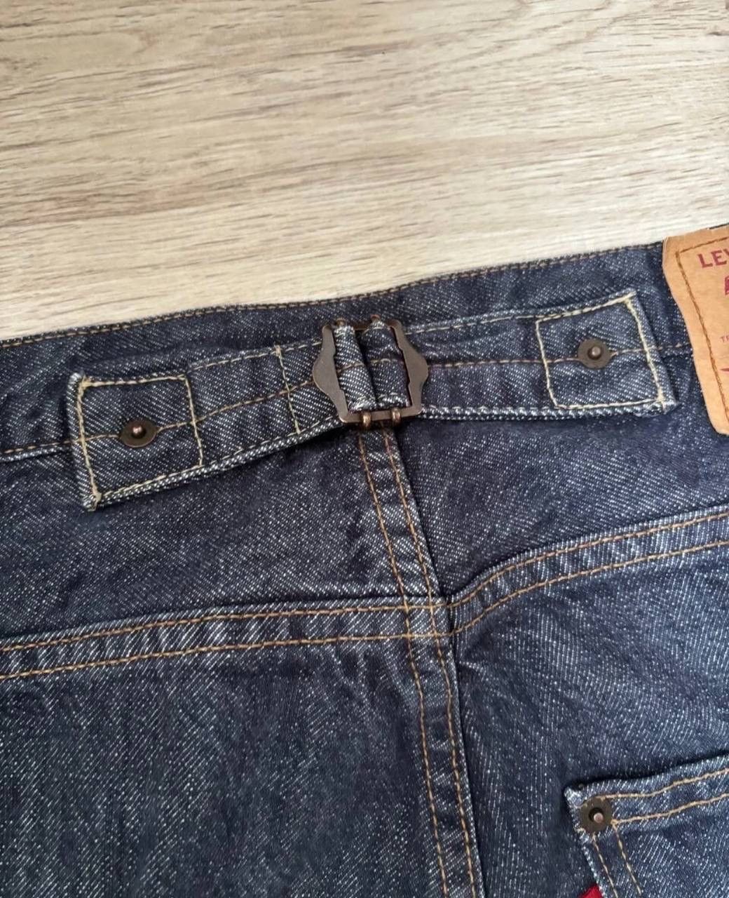 Levi's Rare LEVIS 541 Tab Loose Fit Cinchback 32 One Pocket Denim Size US 32 / EU 48 - 4 Thumbnail