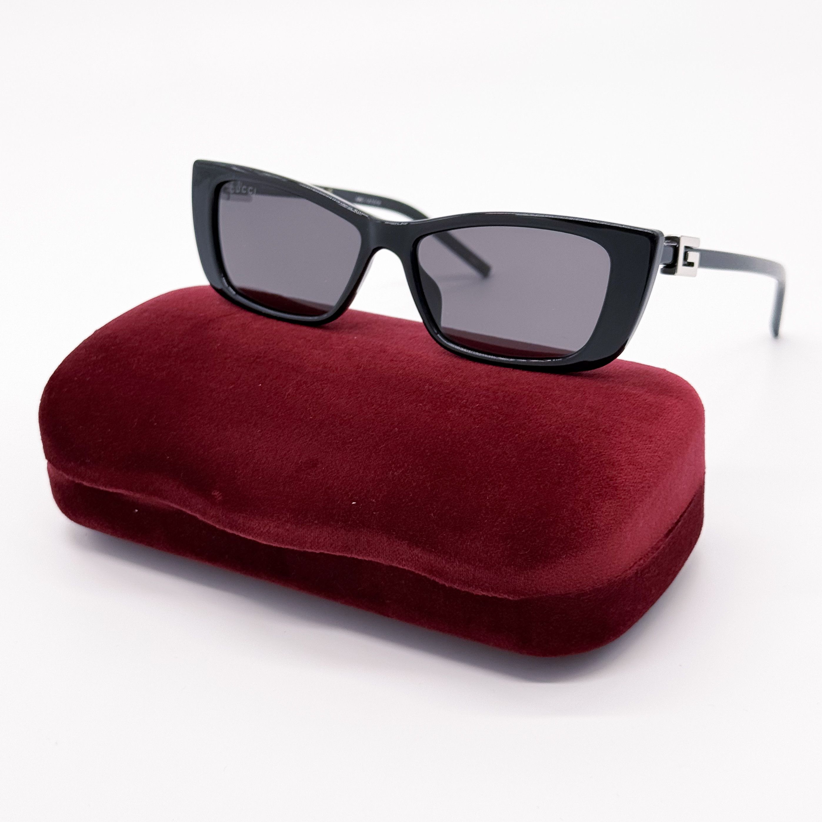Gucci Women Sunglasses Black Grey Cat Eye GG1681S 001 BRAND NEW Gucci NEW GUCCI GG1681S 001 BLACK CAT EYE WOMEN SUNGLASSES  main image 2