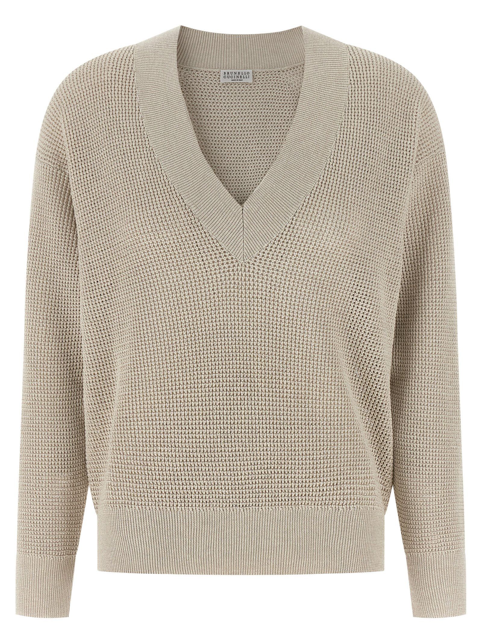 Brunello Cucinelli Openwork sweater Size XXS / US 00 / IT 34 - 1 Thumbnail
