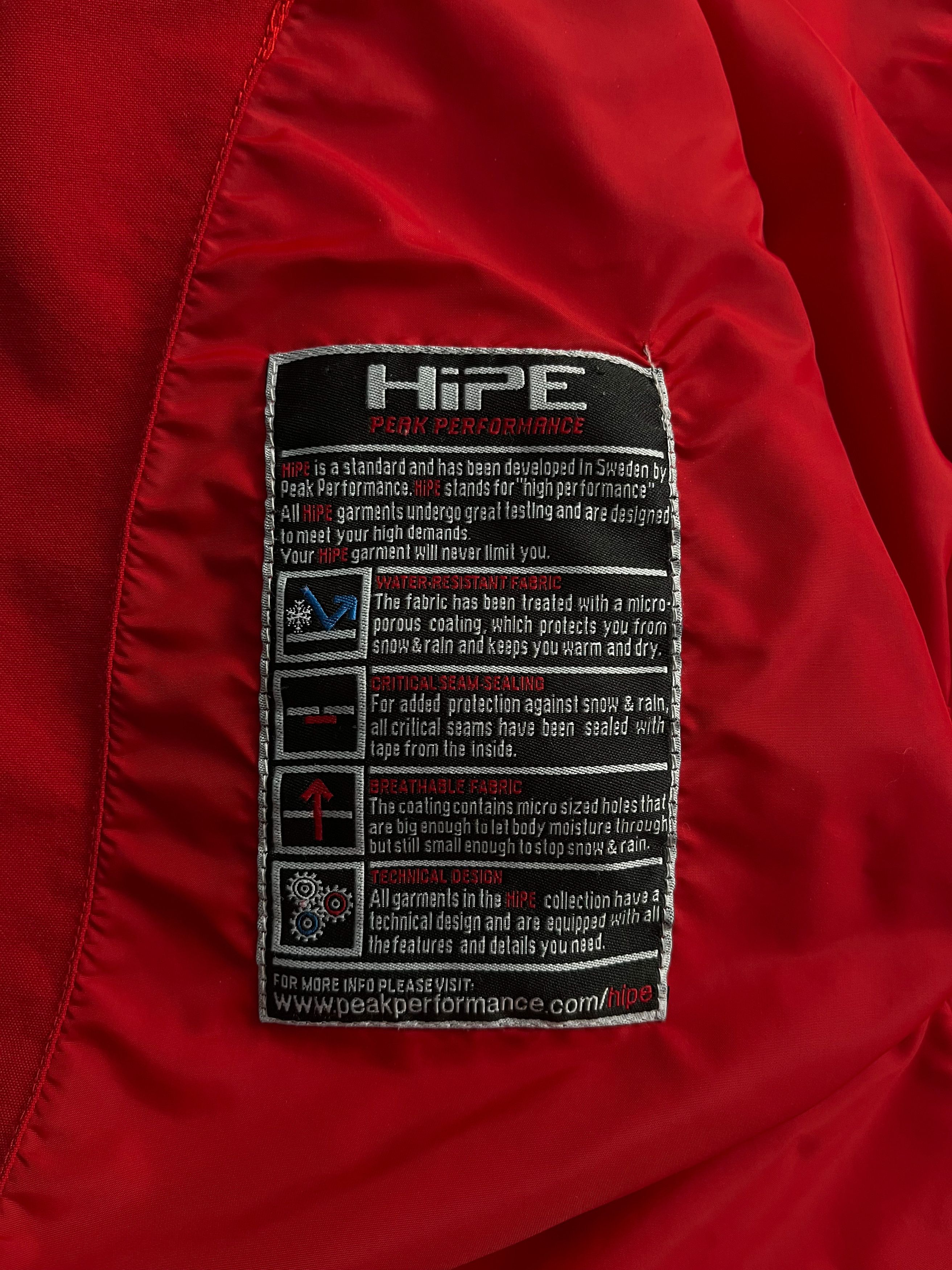 Peak Performance Red womens Peak Performance HIPE jacket size L Size L / US 10 / IT 46 - 7 Thumbnail