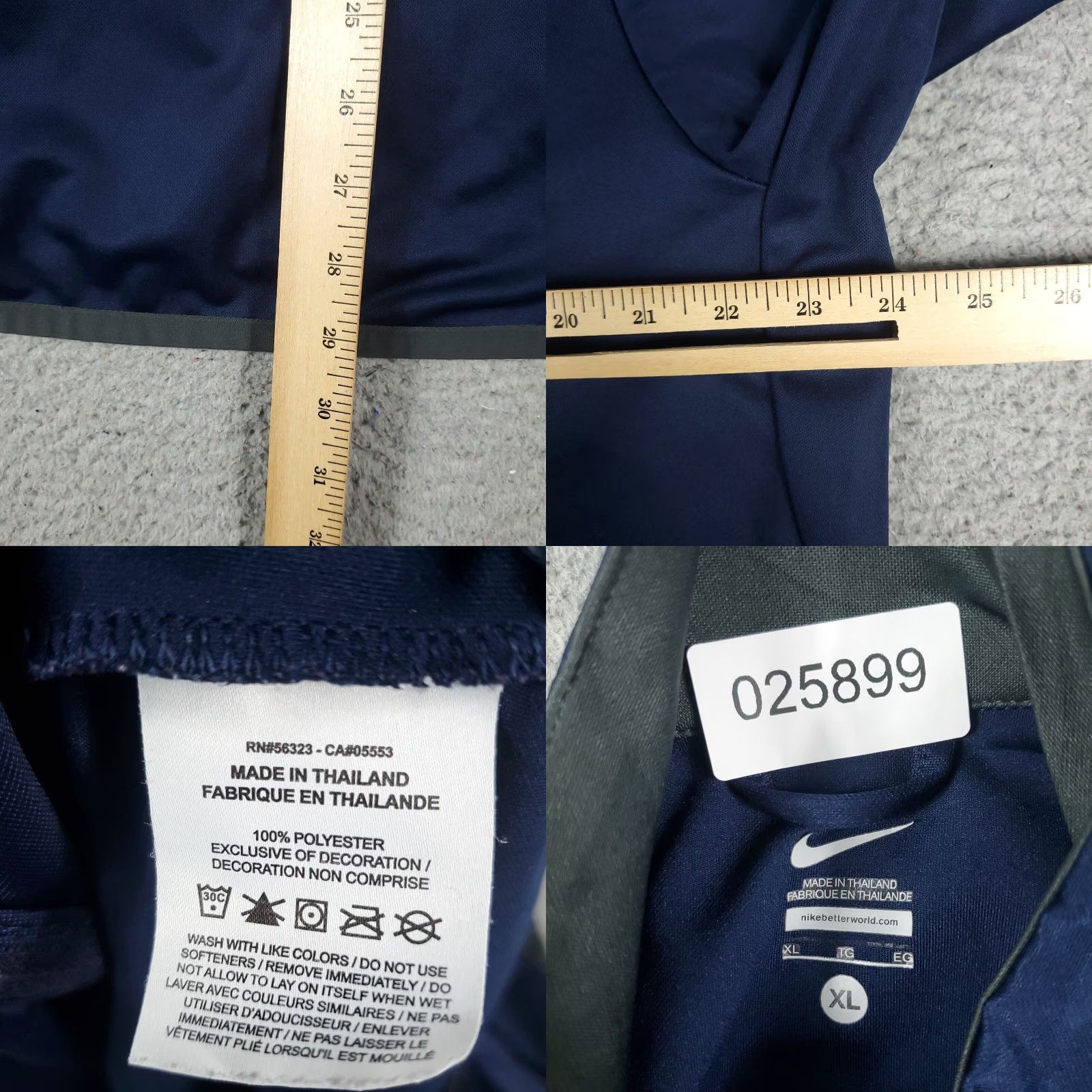 Nike Nike Jacket Adult XL Blue FIBA Americup Full Zip Up Track Size US XL / EU 56 / 4 - 8 Thumbnail