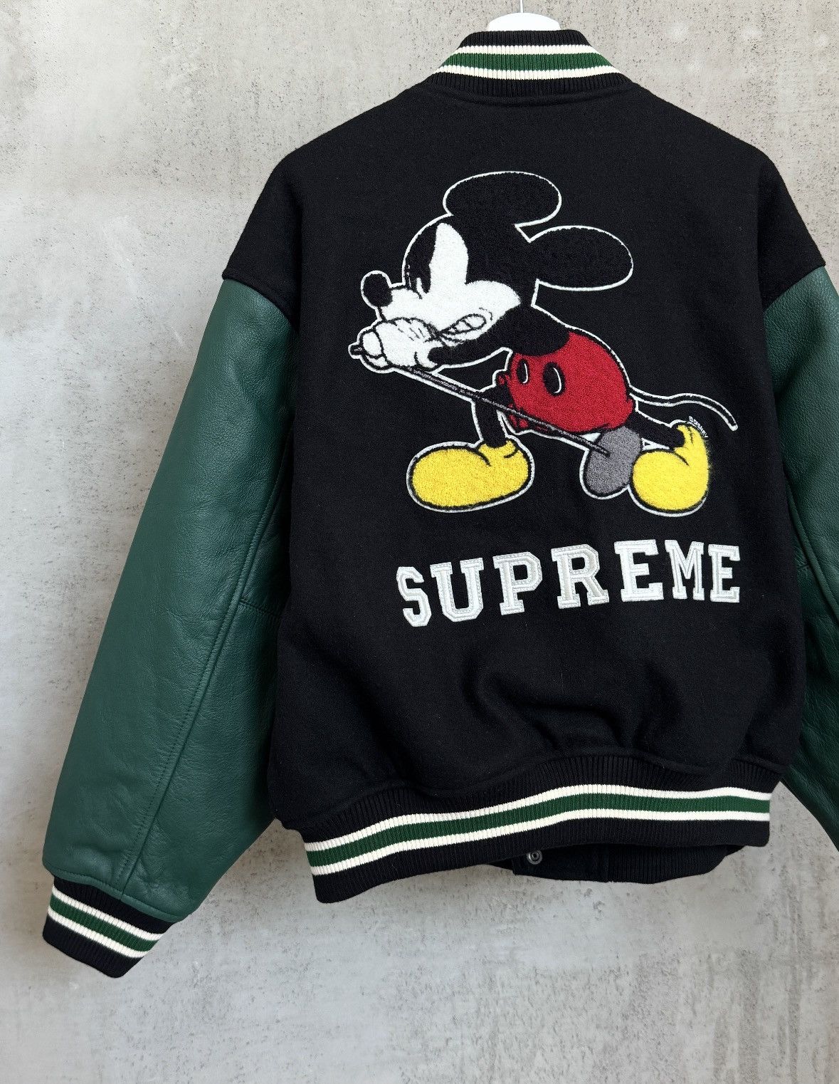 Number (N)ine × Supreme Supreme Number (N)ine Mickey Mouse Varsity Jacket AW25 Size US L / EU 52-54 / 3 - 5 Thumbnail