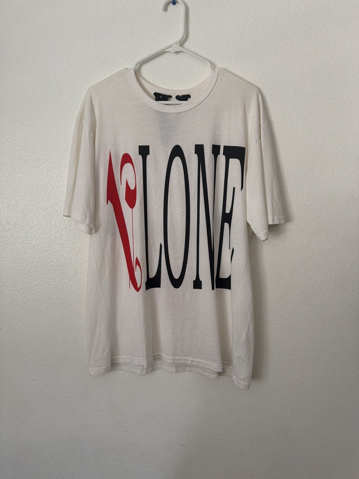 Vlone Saint MXXXXXXX VLONE No Cap LS Tee White Large Used | Grailed