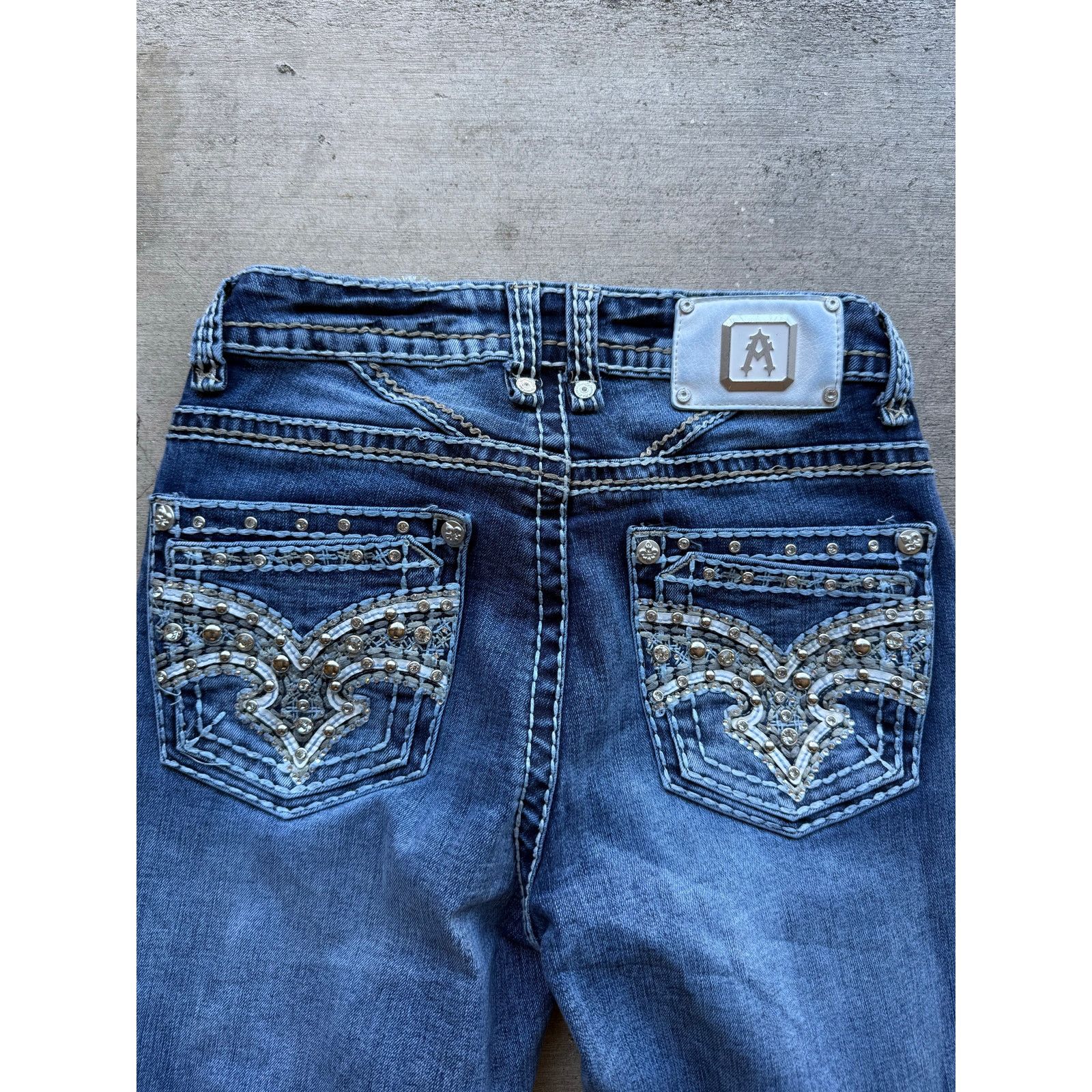 Other Y2K Answer Me Jeans Studded Bootcut Size 28x29 Size 28" / US 6 / IT 42 - 3 Thumbnail