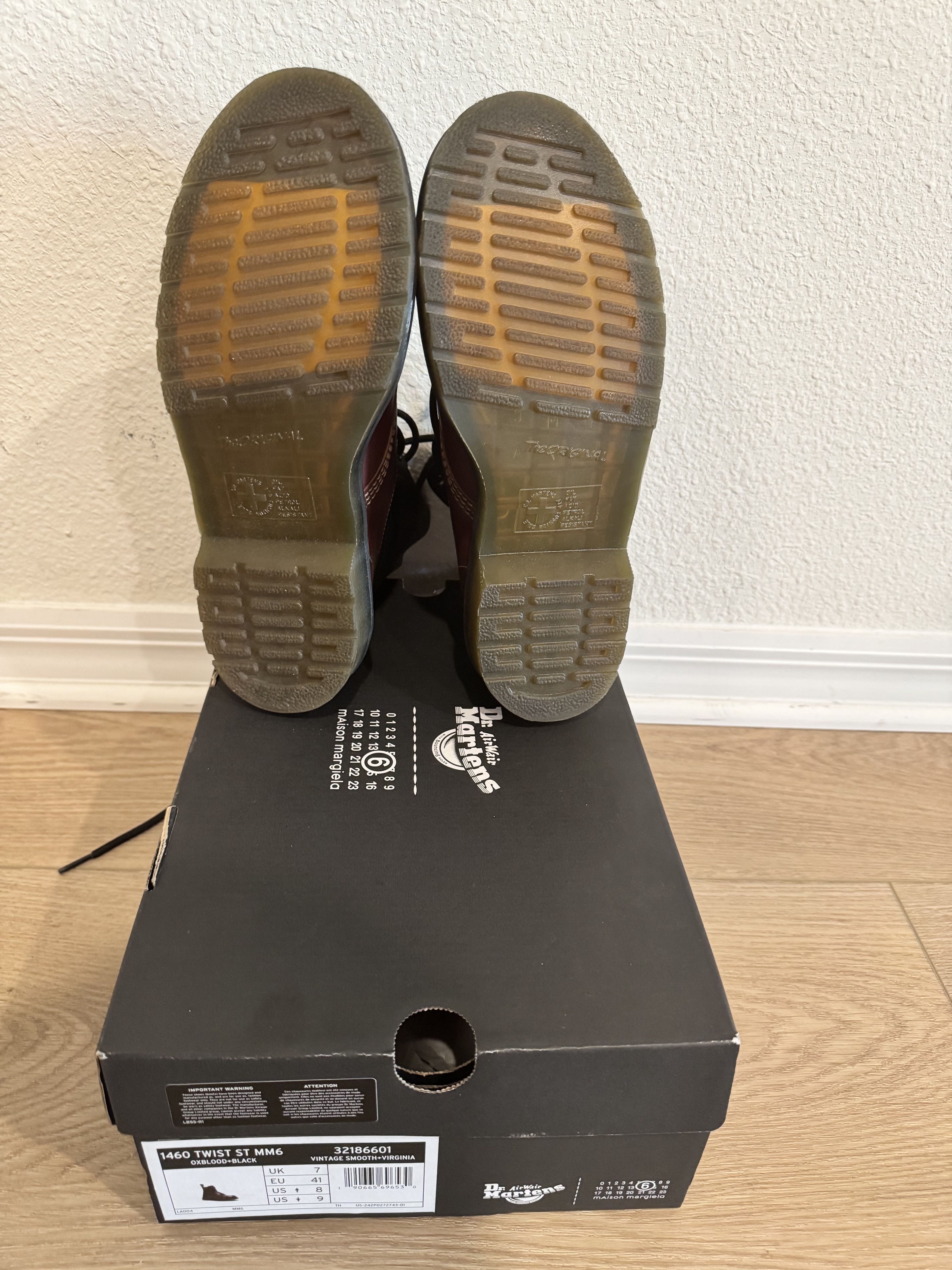 Dr. Martens × MM6 MM6 MARGIELA / DOC MARTINS STEEL TOE BOOT Size US 8 / EU 41 - 9 Thumbnail