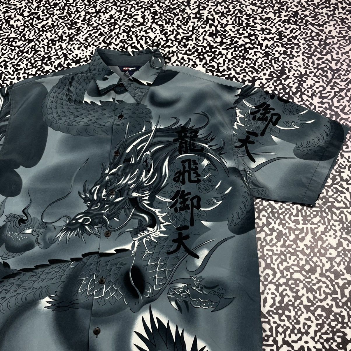 Anime Vintage 90s JAPANESE Dragon Art All Over Shirt Anima Style Size US L / EU 52-54 / 3 - 6 Thumbnail