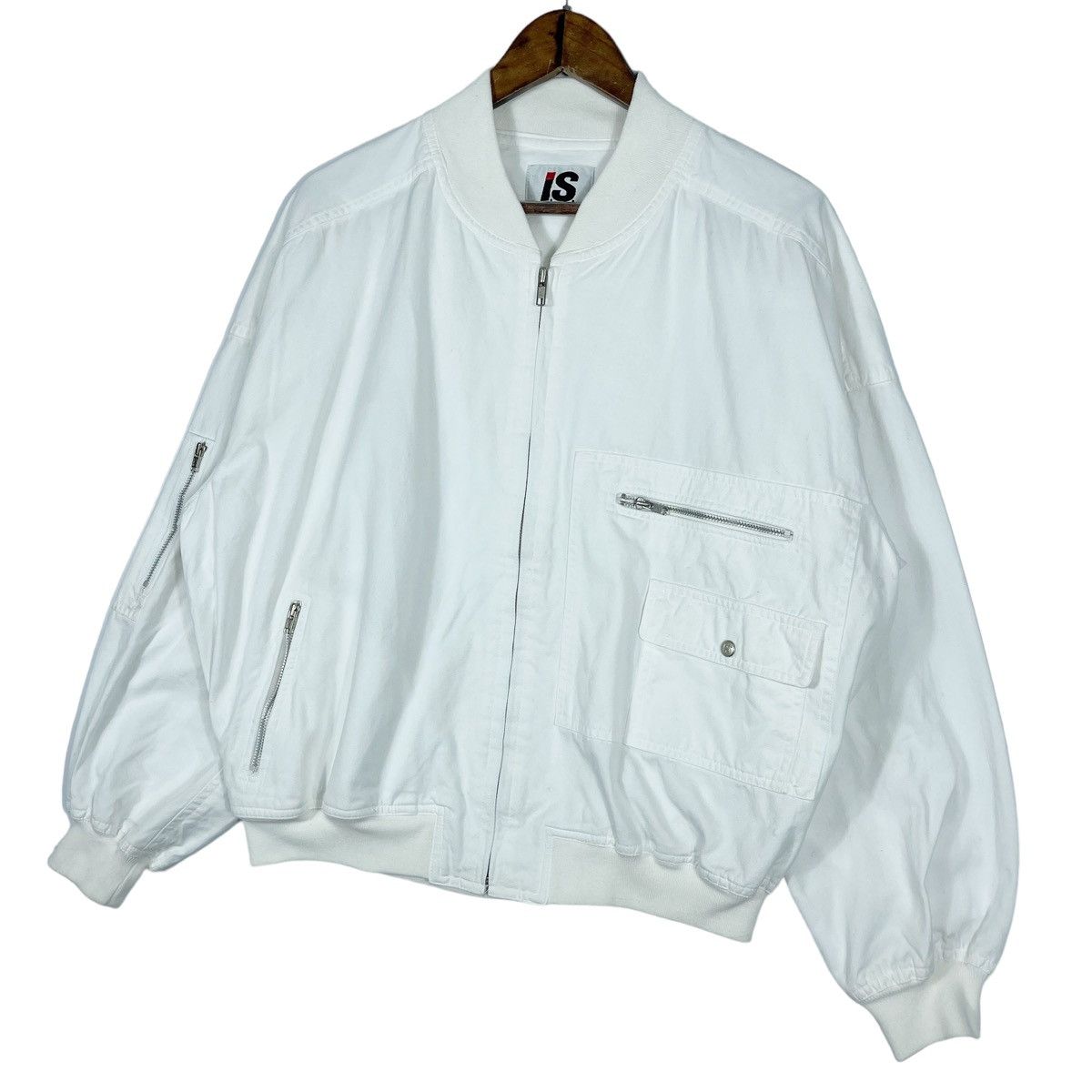 Issey Miyake × Tsumori Chisato Vintage 80s Issey Sport Design MA-1 Bomber Jacket Size US L / EU 52-54 / 3 - 6 Thumbnail