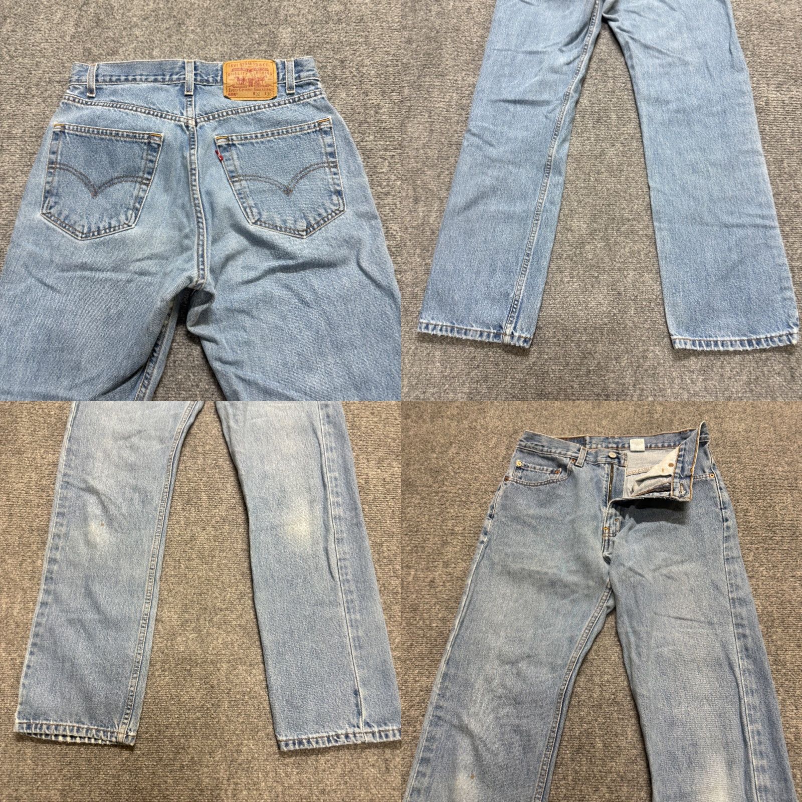 Vintage VINTAGE Levis 505 Denim Jeans Mens 36 Straight 90s Light Washed Made In USA Size US 36 / EU 52 - 8 Thumbnail