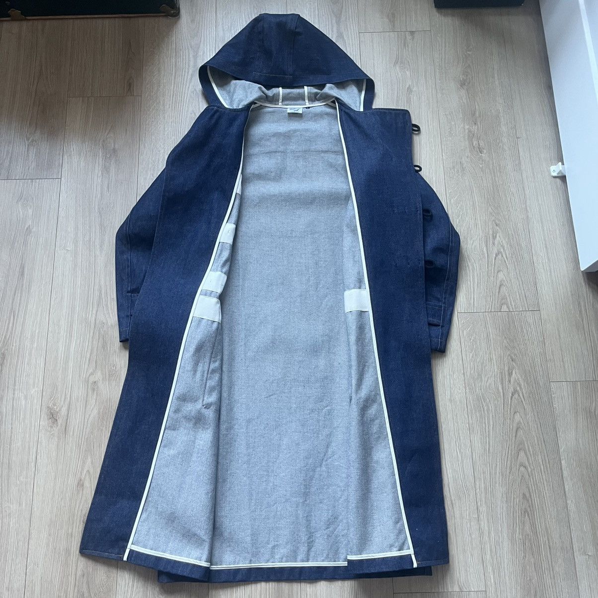 Orslow Orslow Hooded Denim Duffle Coat Size US M / EU 48-50 / 2 - 3 Thumbnail