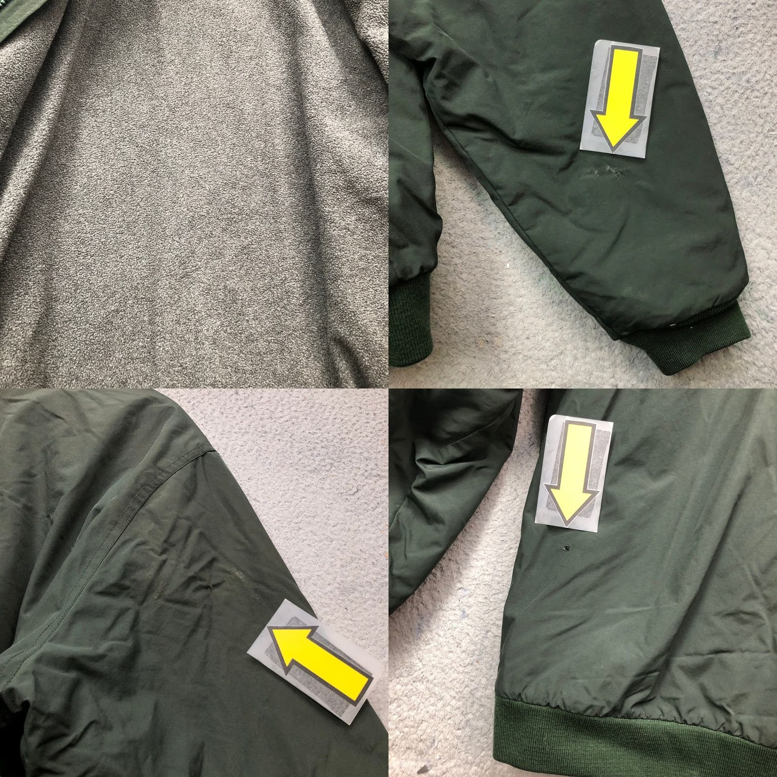 Vintage LL Bean Fleece Lined Nylon Bomber Jacket Mens XL Green Wind Water Resistant Zip Full Zip Pockets Size US XL / EU 56 / 4 - 8 Thumbnail