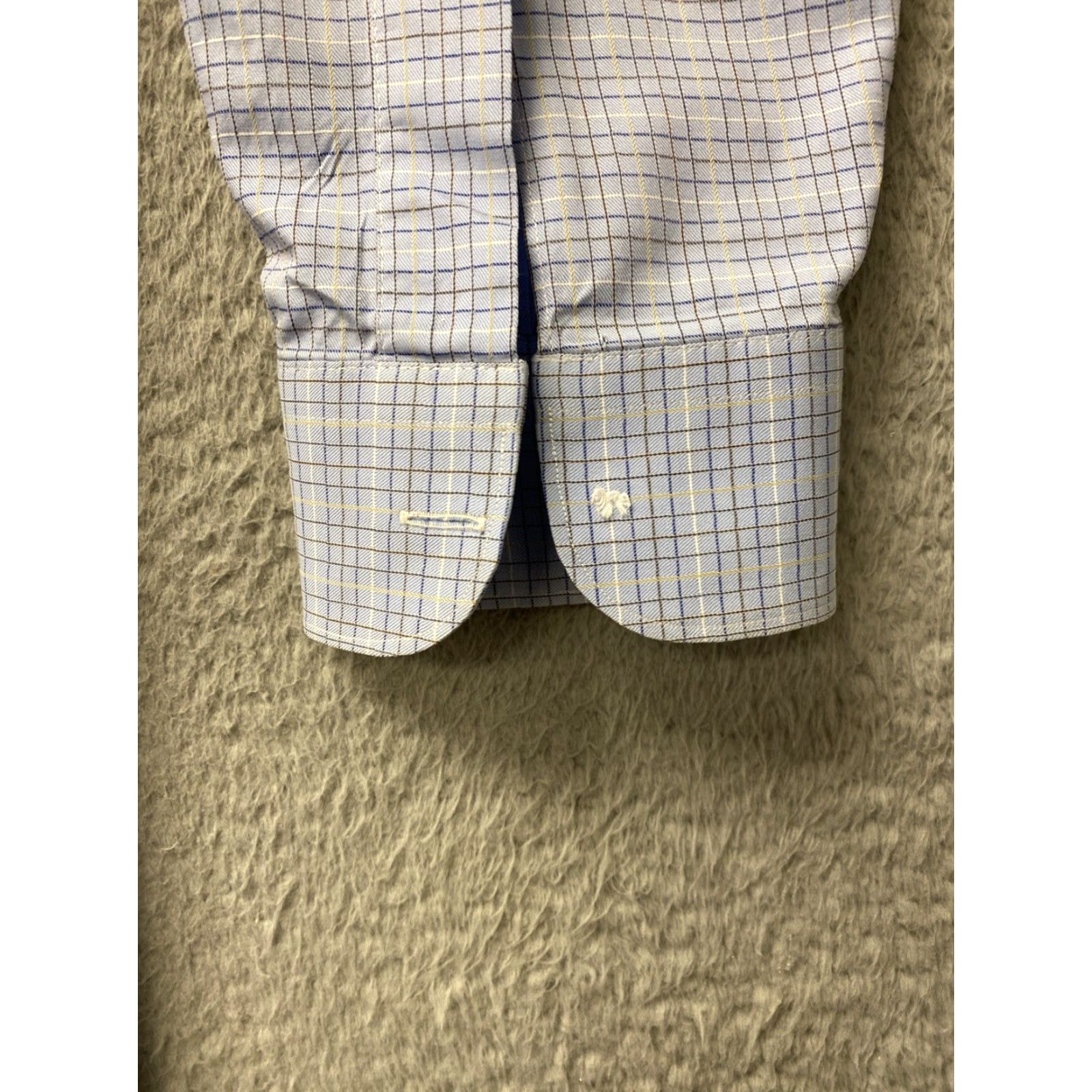 Ermenegildo Zegna Ermenegildo Zegna Button Shirt Men’s XL Blue 161-11 Button-Up Casual Designer Regular Cotton Solid Long Sleeve Collared Size US XL / EU 56 / 4 - 4 Thumbnail