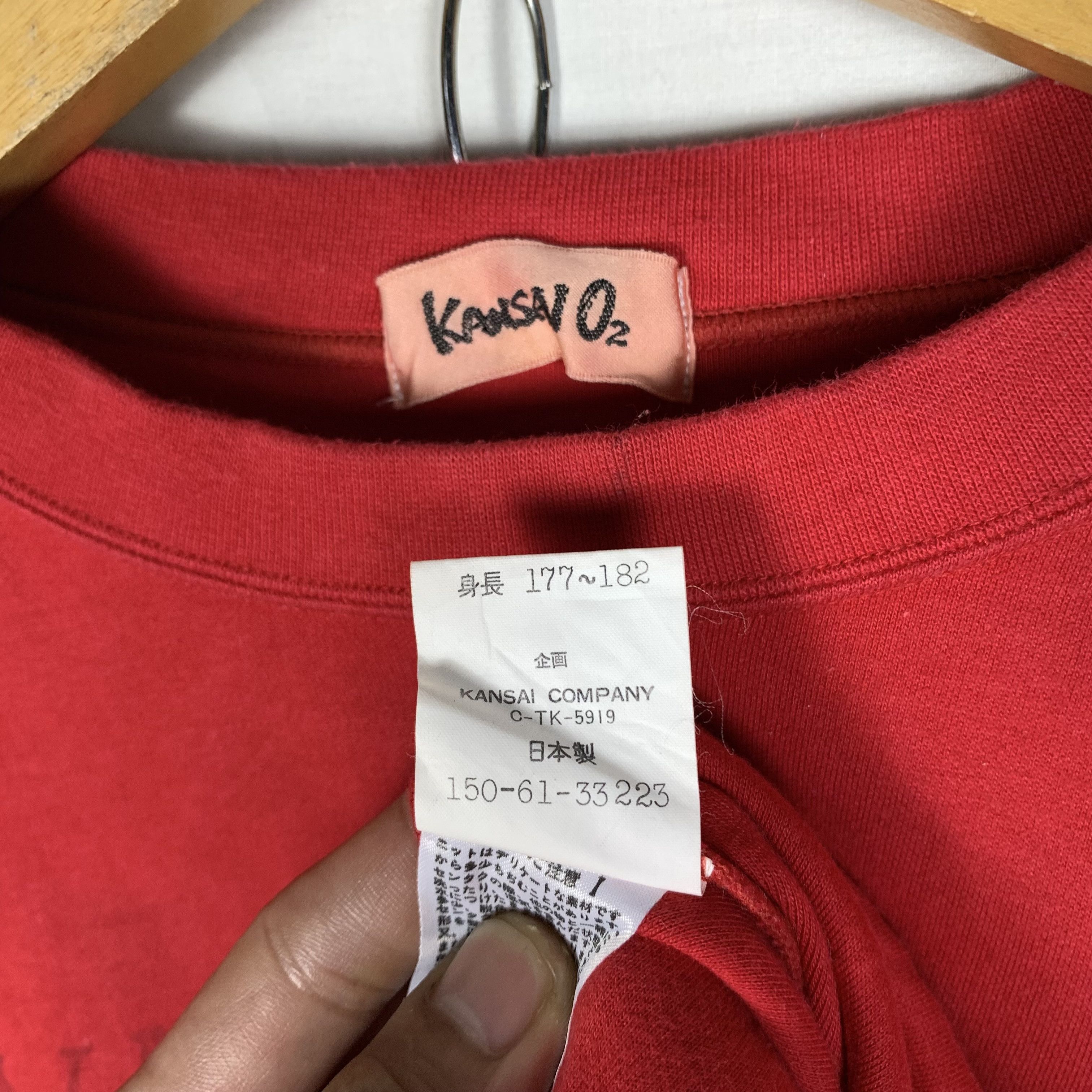 Kansai Yamamoto Vintage Kansai Yamamoto O2 Sweatshirt Crewneck Size US L / EU 52-54 / 3 - 7 Thumbnail