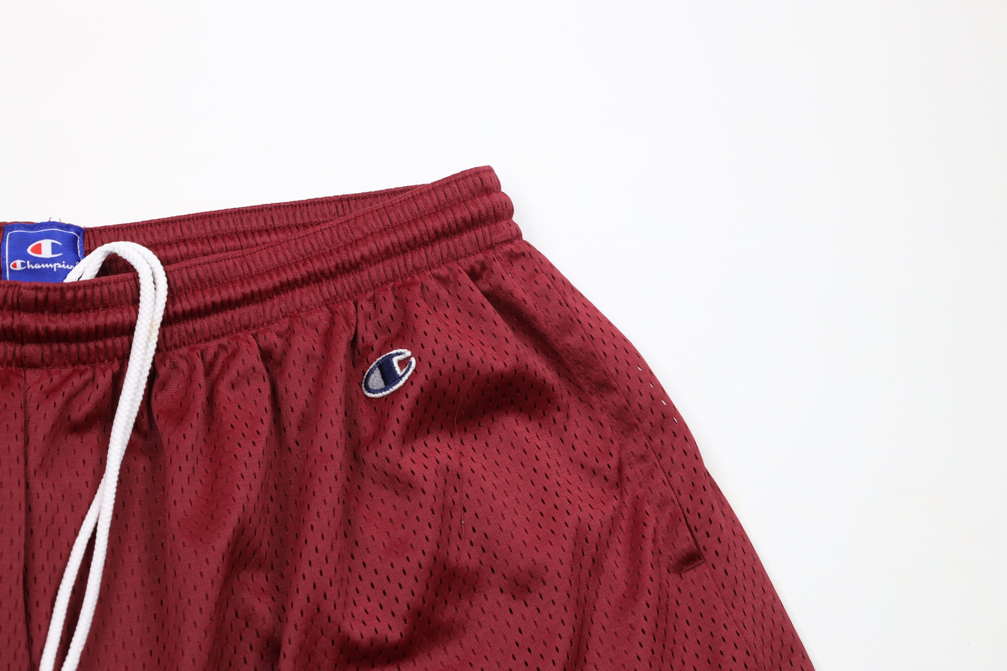 Champion Vintage Champion Logo Mesh Gym Basketball Shorts Red Size US 40 / EU 56 - 5 Thumbnail