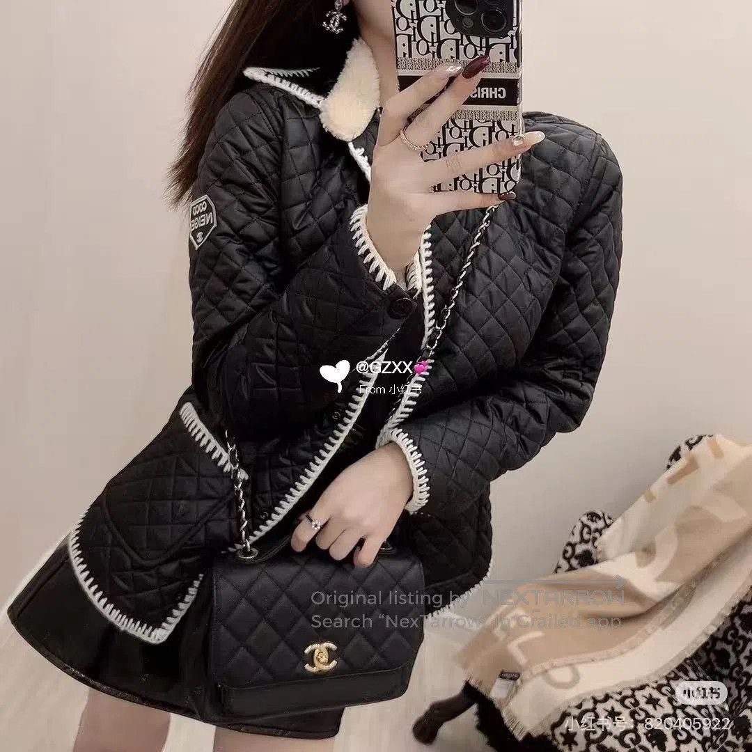 Chanel Chanel Coco Neige Quilted Coat. Size XXS / US 00 / IT 34 - 7 Thumbnail
