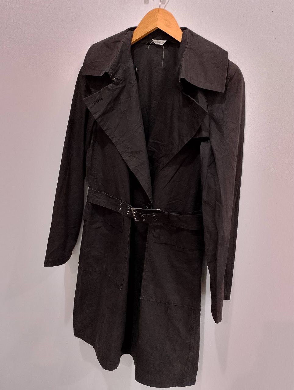If Six Was Nine PLANET REMIX Made in Japan Black Trench Coats Size S / US 4 / IT 40 - 4 Thumbnail