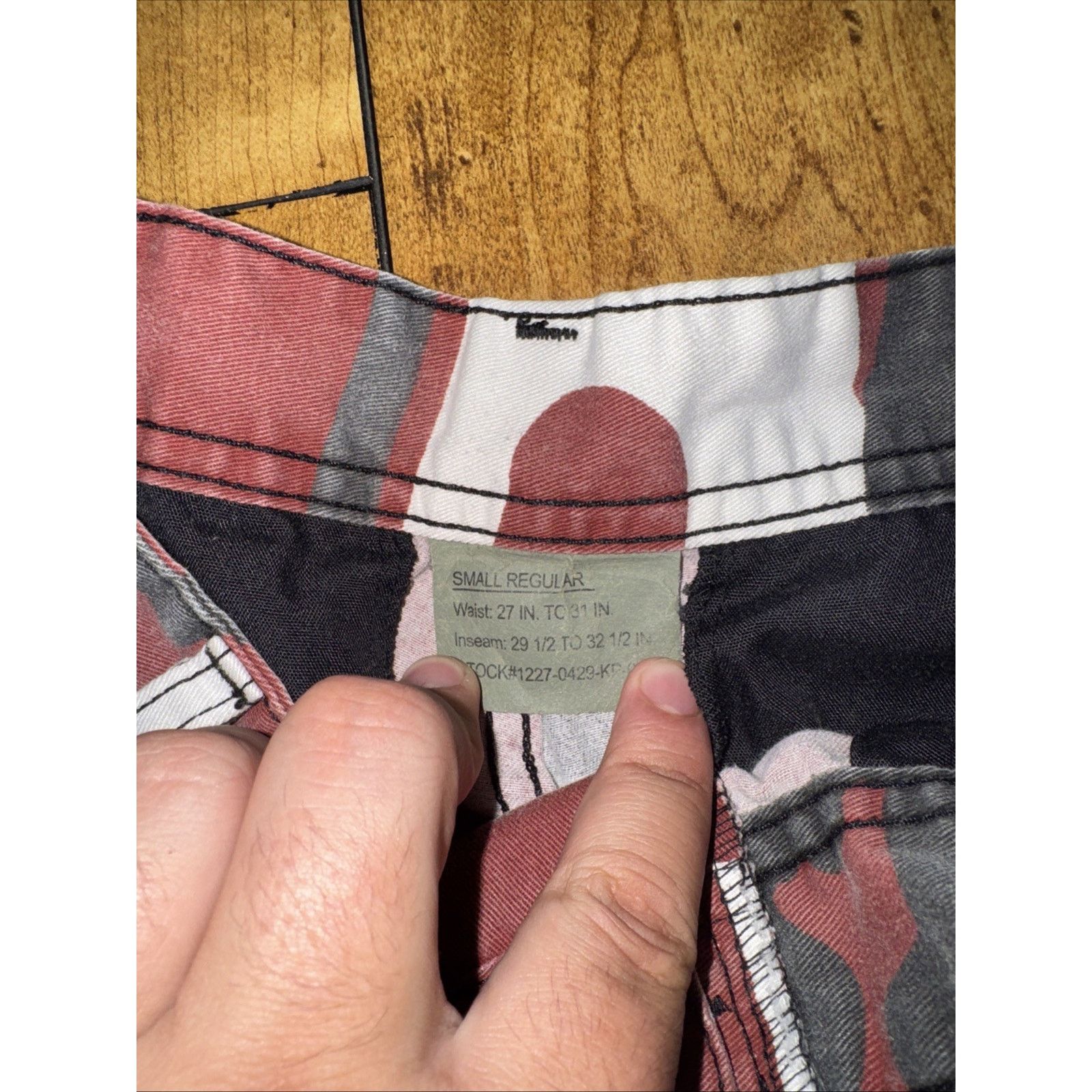 Rothco × Vintage Vintage Rothco Red Camo Cargo Pants Military Tactical Y2K Size US 30 / EU 46 - 4 Thumbnail