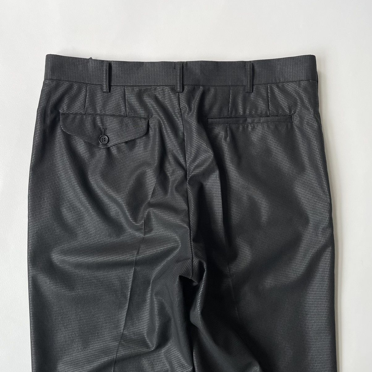 Comme des Garcons S/S 15 Black ‘Shimmer Grid Check’ Trousers Size US 34 / EU 50 - 13 Thumbnail