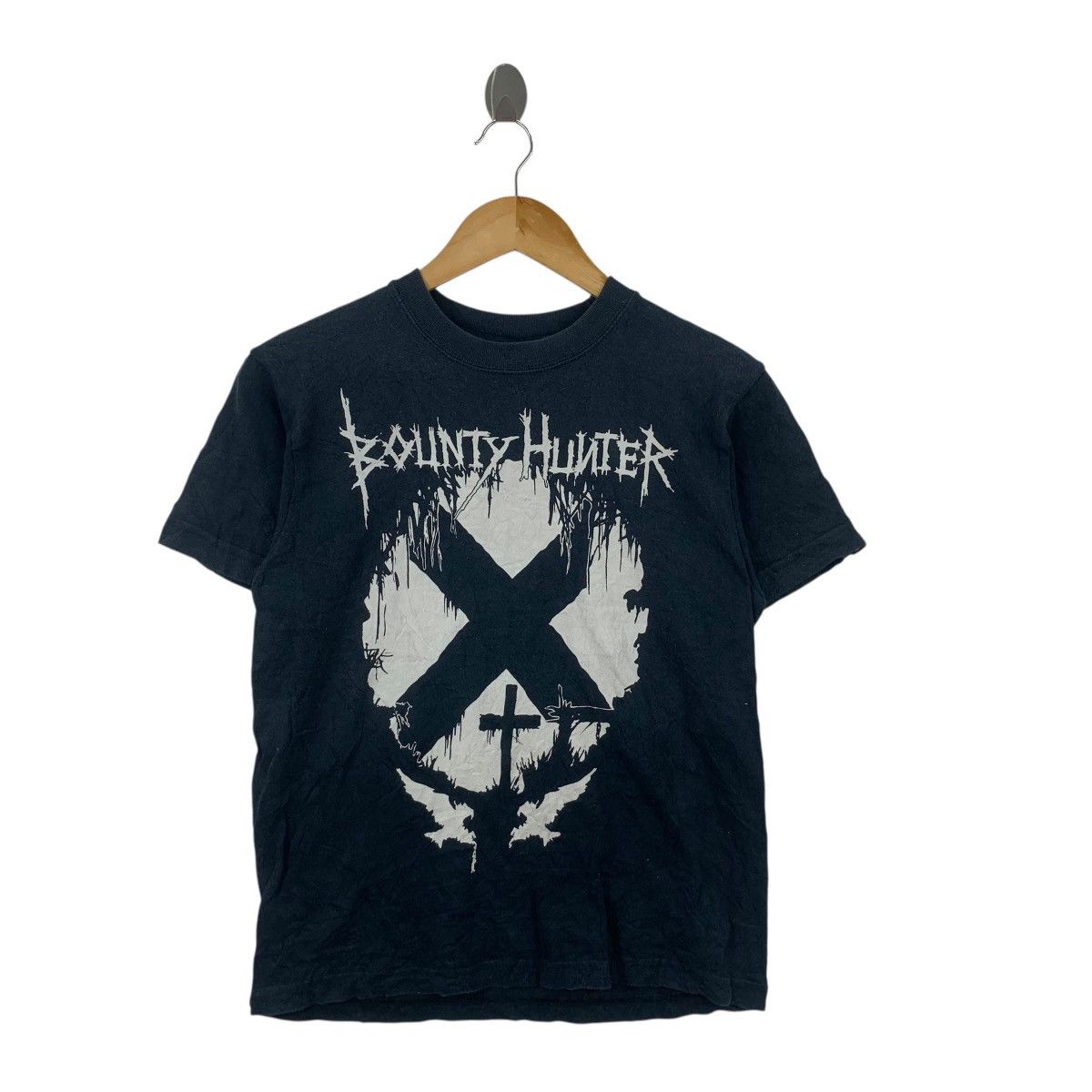 Bounty Hunter Vintage BOUNTY HUNTER Hikaru Iwanaga Cross Horror Tee Shirt Size S / US 4 / IT 40 - 4 Thumbnail