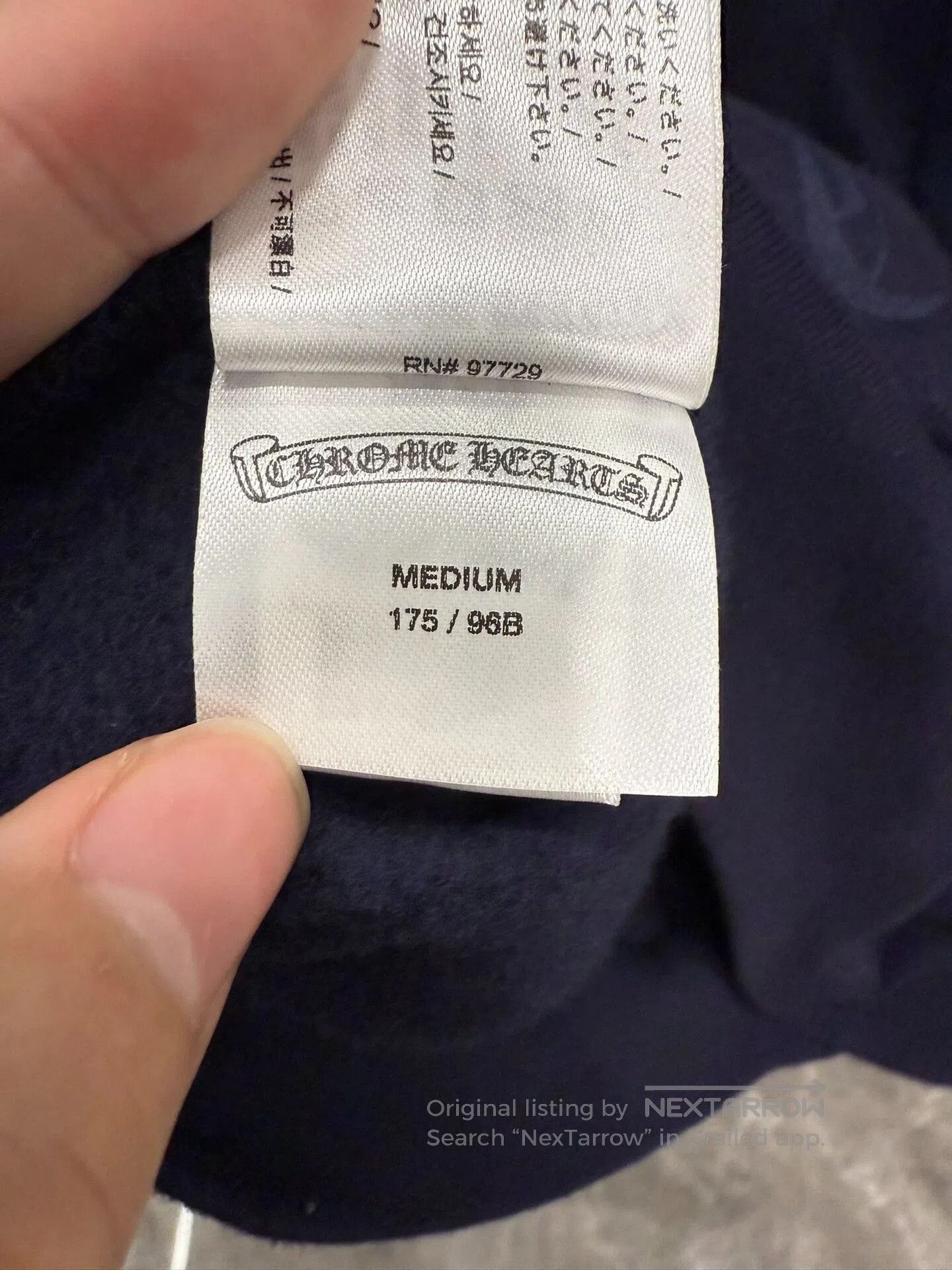 Chrome Hearts Chrome Hearts Navy Vine Pattern Hoodie. Size US M / EU 48-50 / 2 - 5 Thumbnail