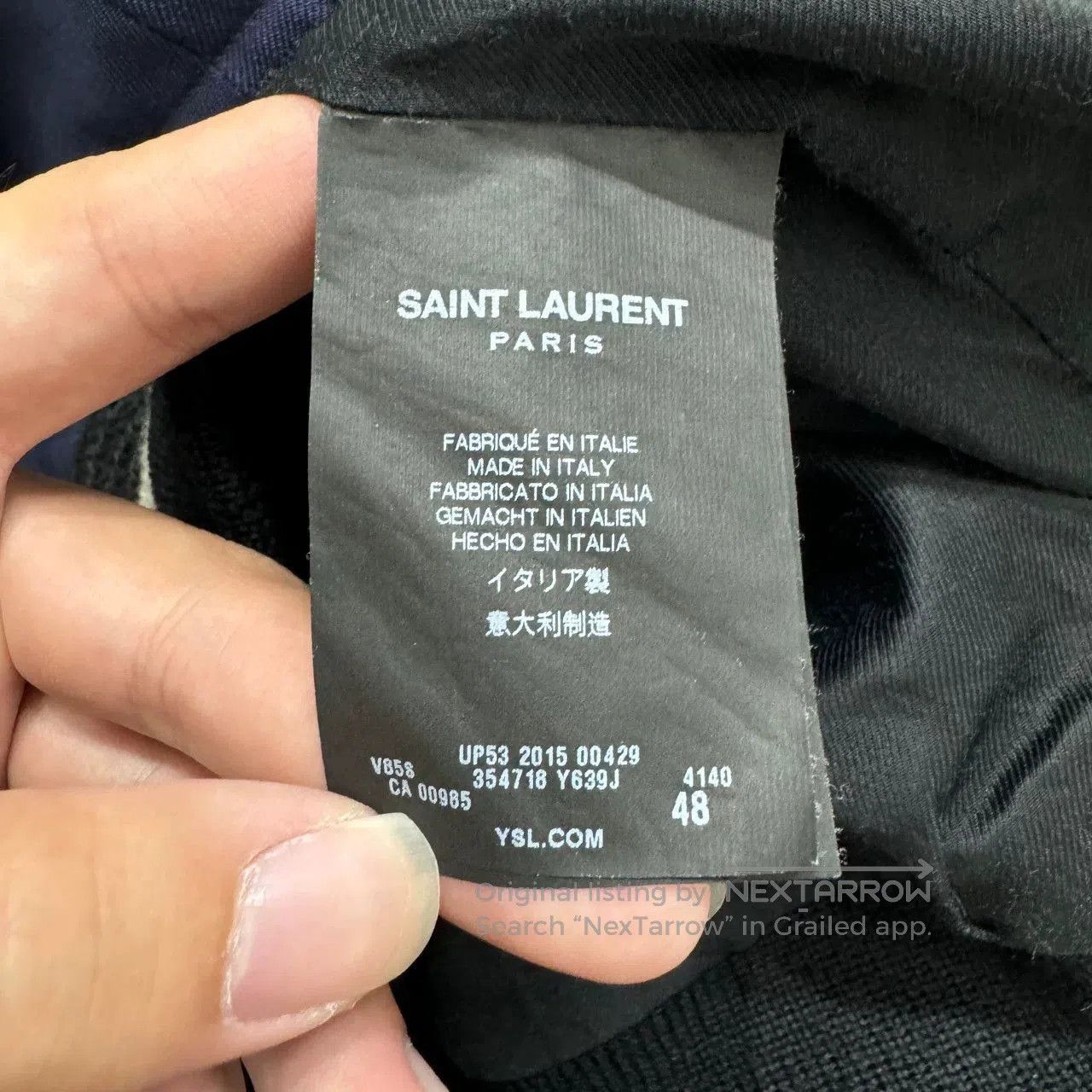 Saint Laurent Paris SLP Teddy Baseball Jacket. Size US M / EU 48-50 / 2 - 3 Thumbnail
