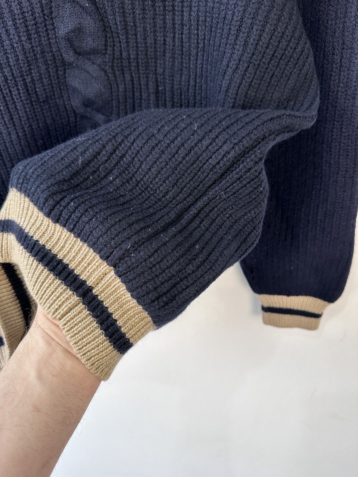 Eleventy Eleventy Italy Wool Cable Knit Sweater Preppy Style XL Size XL / US 12-14 / IT 48-50 - 8 Thumbnail
