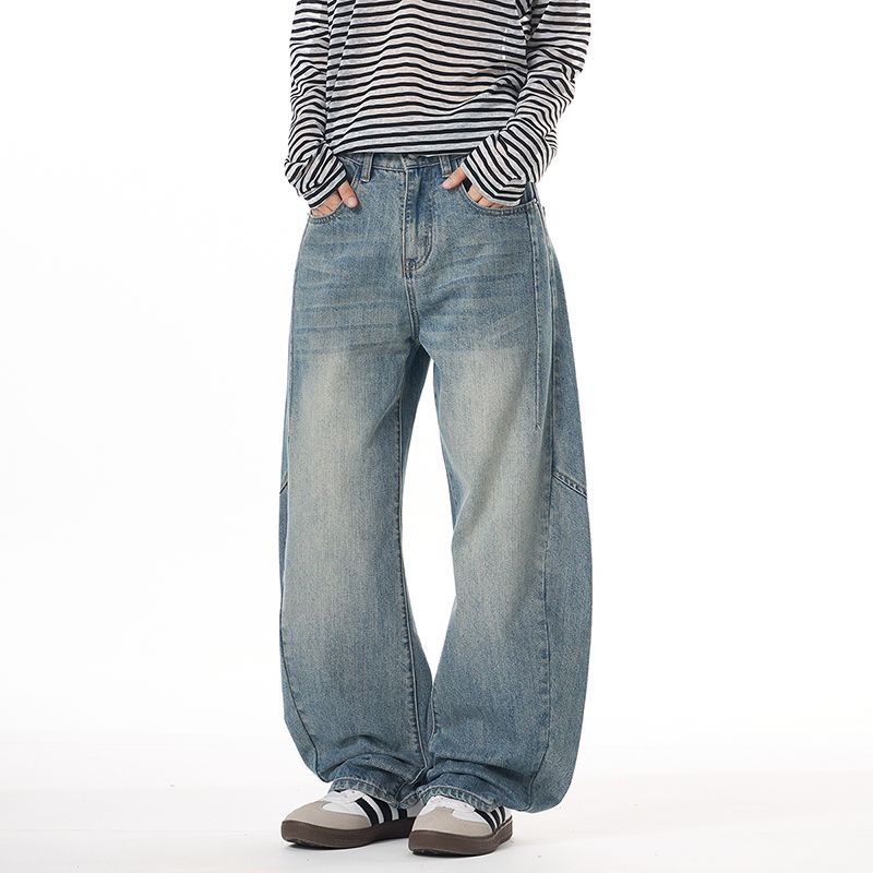 Vintage American high-street retro men's baggy cutaway jeans Size US 32 / EU 48 - 2 Thumbnail