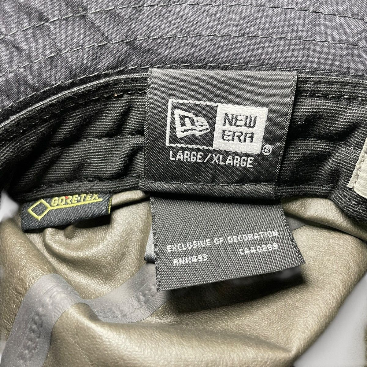 Yohji Yamamoto Yohji Yamamoto Pour Homme x New Era Gore-tex Logo Bucket Hat Size ONE SIZE - 11 Thumbnail