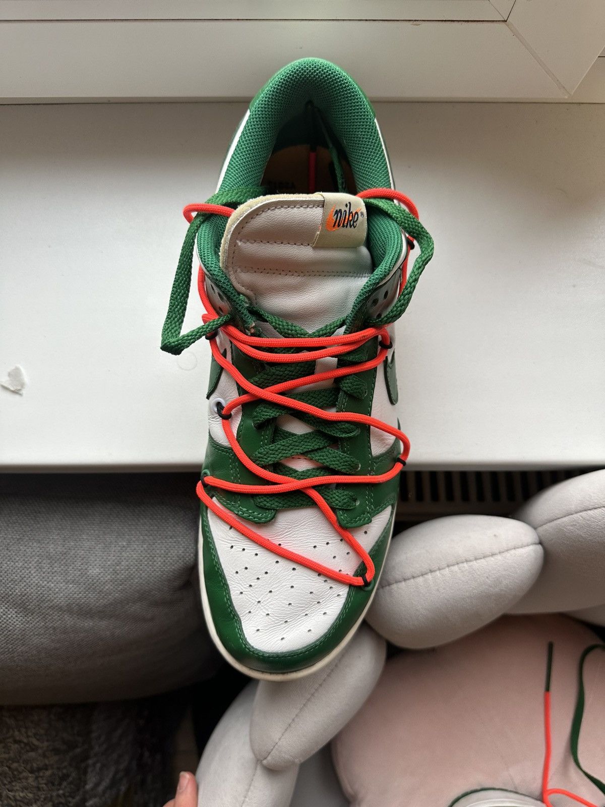 Nike × Off-White Nike dunk x Off-White pine green Size US 11 / EU 44 - 10 Thumbnail