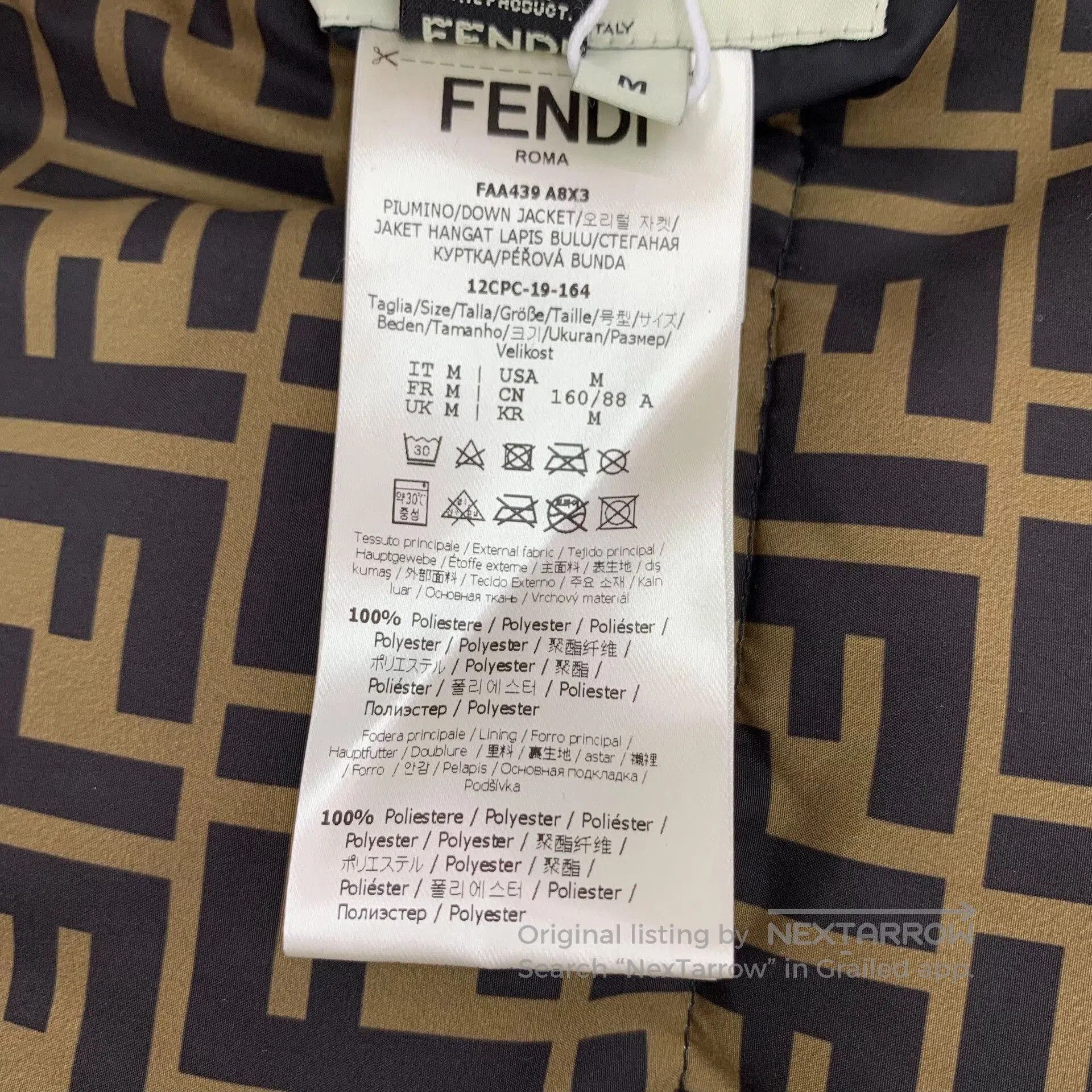 Fendi Fendi Two-Sided Down Jacket. Size US M / EU 48-50 / 2 - 7 Thumbnail