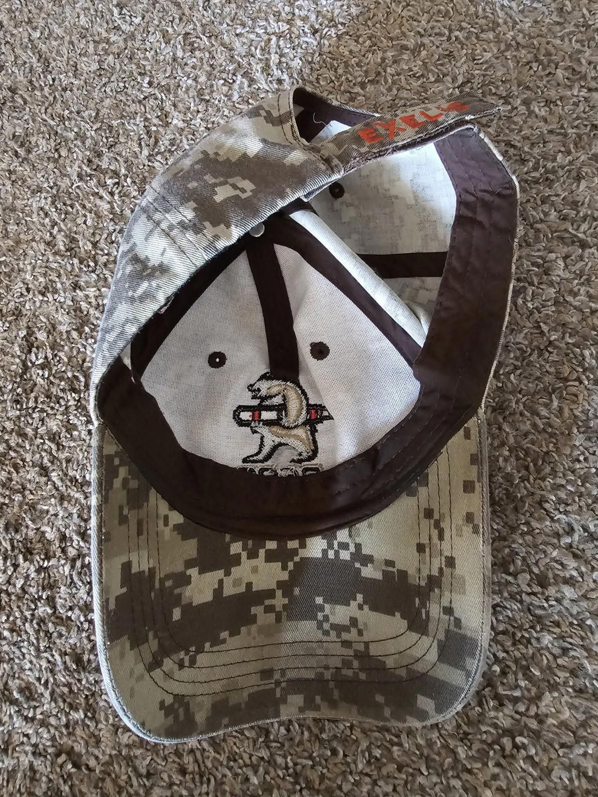 Designer Exelis camo Bear Claw hat Strapback Size ONE SIZE - 7 Thumbnail