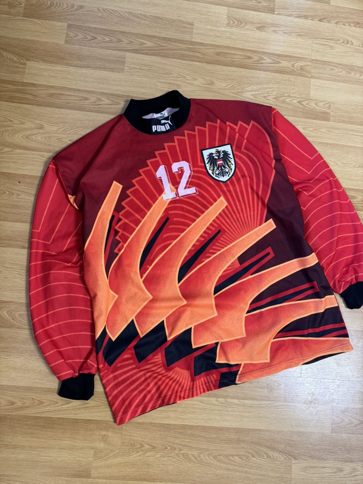 Puma × Vintage Puma Austria 90s goalkeeper jersey #12 vintage Size US XL / EU 56 / 4 - 13 Thumbnail