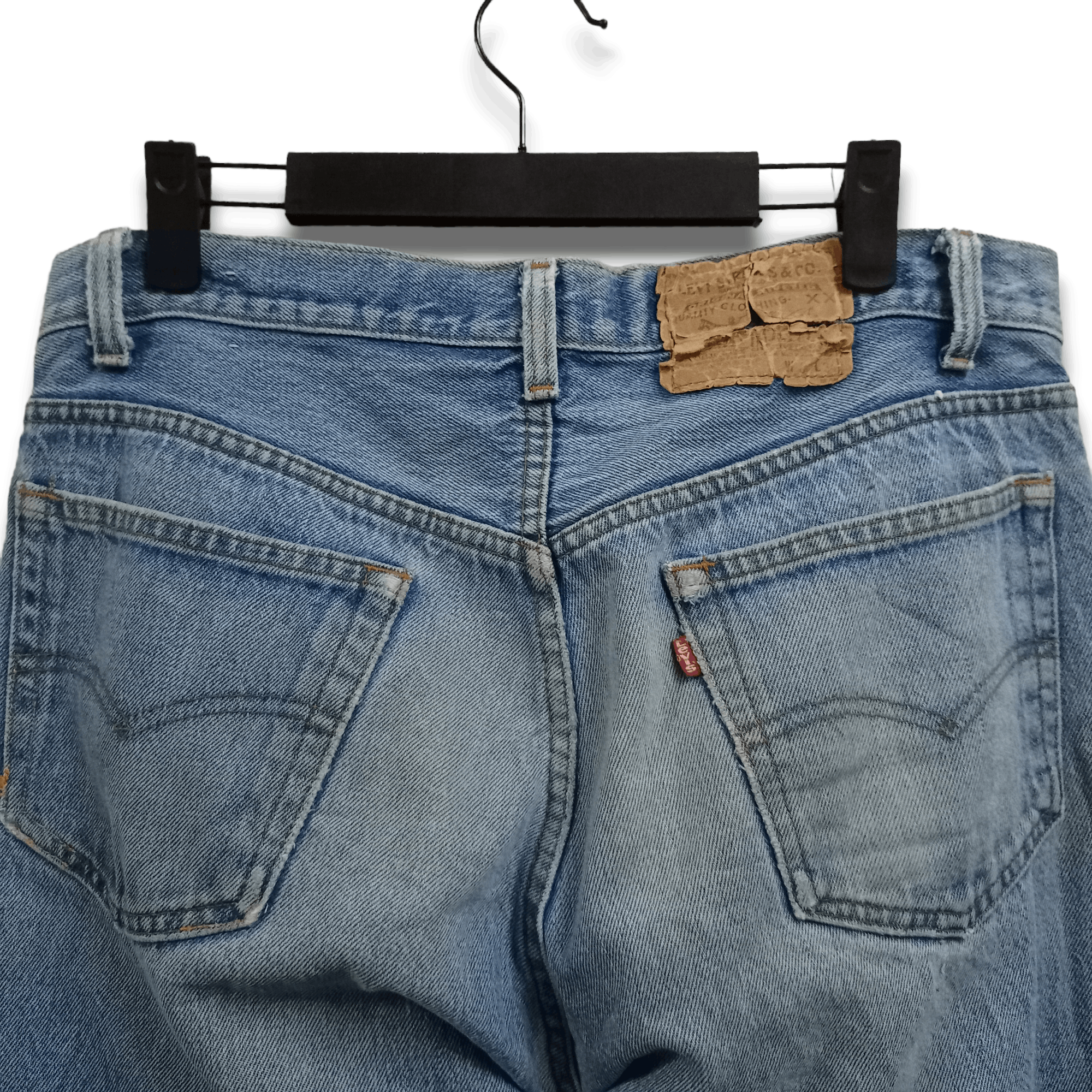 Levi's Vintage 80s Levis 501 Blue Wash Distressed Loose Jeans Size US 32 / EU 48 - 8 Thumbnail