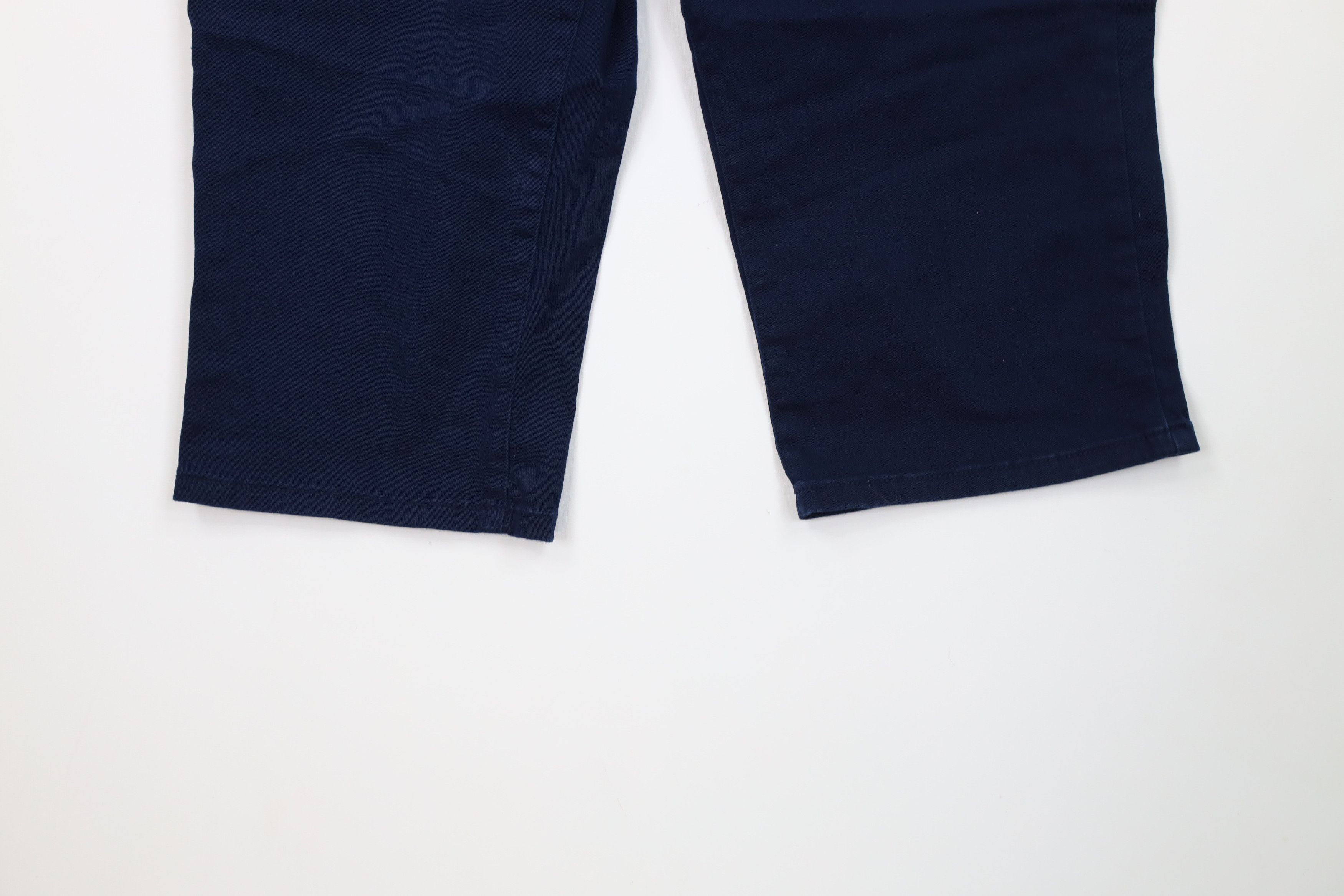 Chaps Vintage Y2K Chaps Stretch Chinos Capris Pants Navy Blue Size 34" / US 12 / IT 48 - 4 Thumbnail