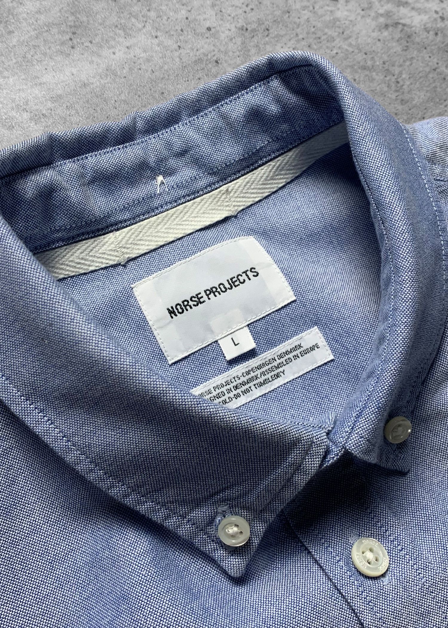 Norse Projects Norse Project Anton Oxford Button Up - L Size US L / EU 52-54 / 3 - 3 Thumbnail