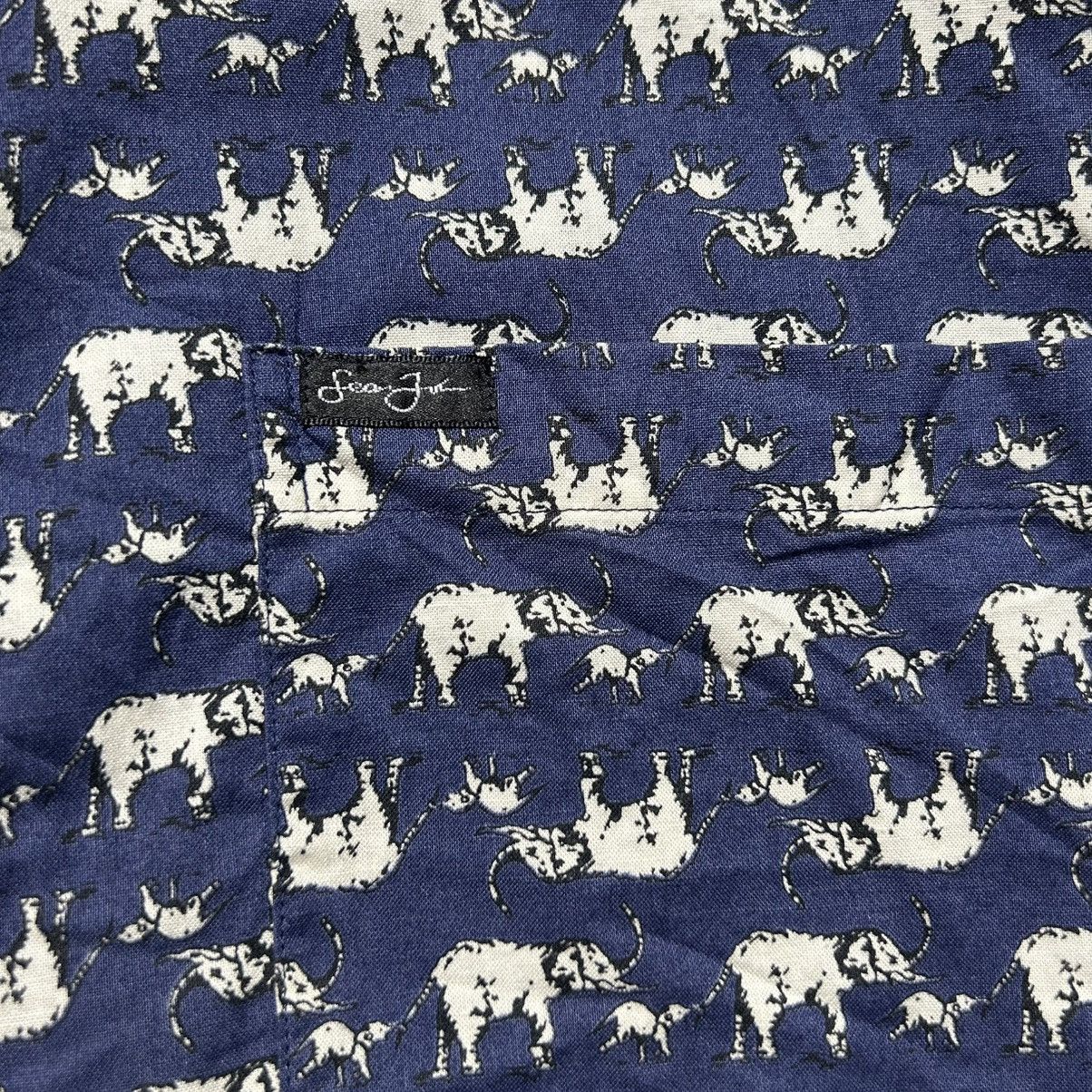 Sean John Sean John Elephant Monogram Button Up Shirt Size US XL / EU 56 / 4 - 4 Thumbnail