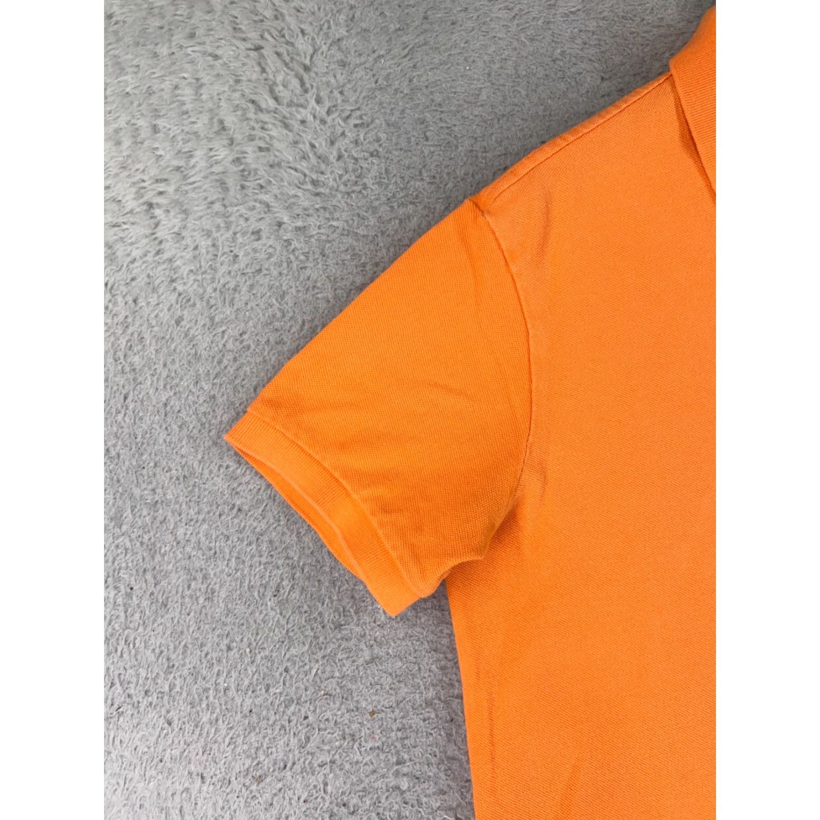 Ralph Lauren VINTAGE Ralph Lauren Polo Shirt Adult Large Orange 100% Cotton Knit Pony Mens Classic Polo Shirt Orange 1900s? Size US L / EU 52-54 / 3 - 3 Thumbnail