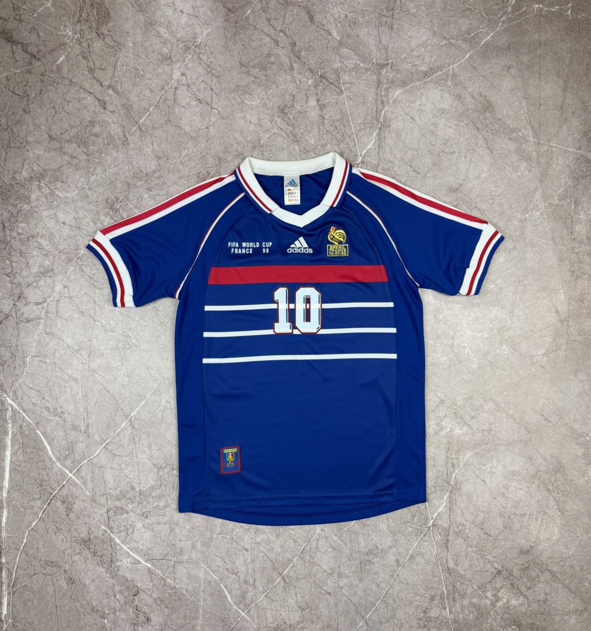 Adidas Vintage 1998 france fifa world cup adidas Zidane jersey Size US M / EU 48-50 / 2 - 1 Thumbnail