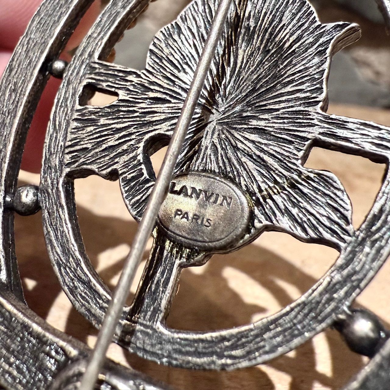 Lanvin Lanvin Crystal Embellished Floral Design Brooch Size ONE SIZE - 5 Thumbnail