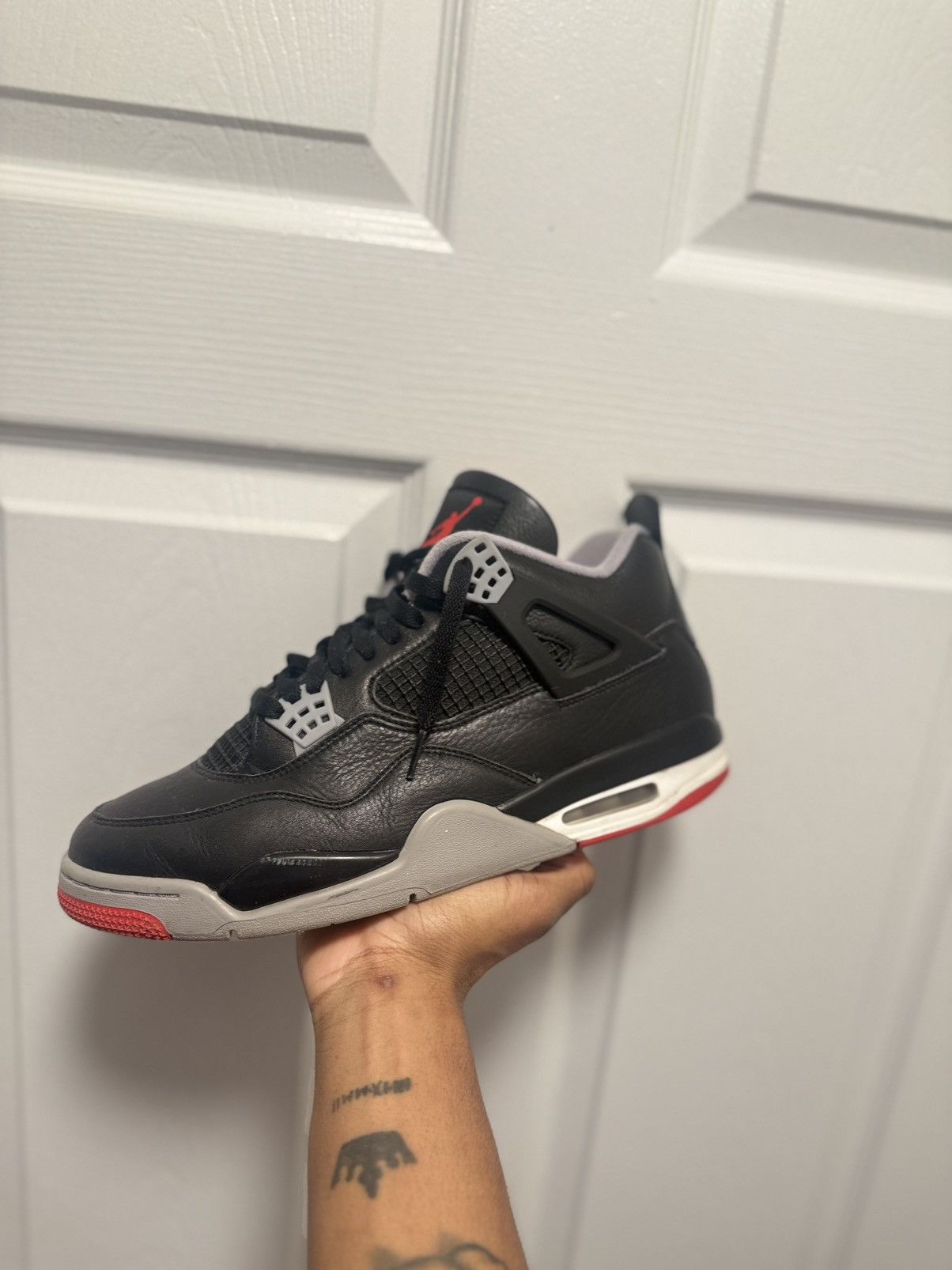 Jordan Brand Air jordan Bred 4 Reimagined size 11.5 good condition Size US 11.5 / EU 44-45 - 1 Thumbnail