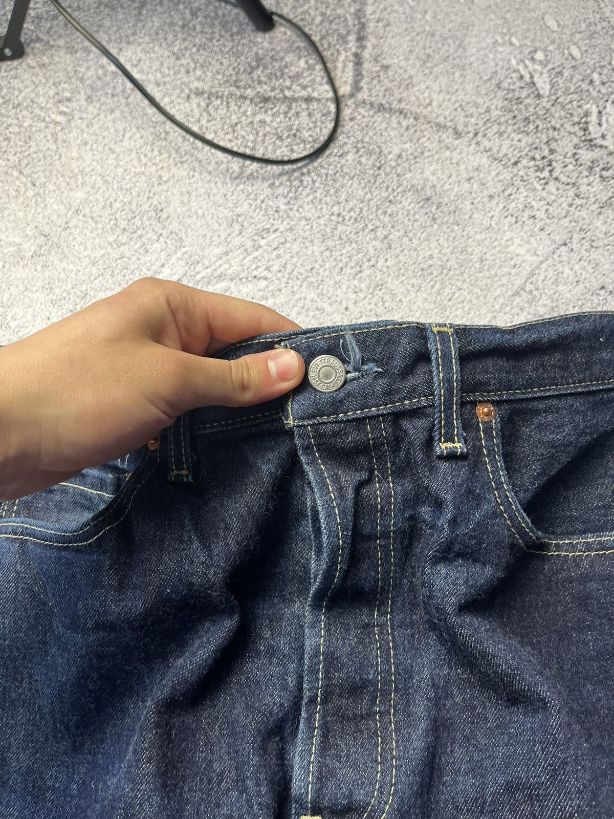 Levi's Vintage 90s Levis Blue Wash Style Baggy Jeans Y2K Rare Size US 36 / EU 52 - 8 Thumbnail