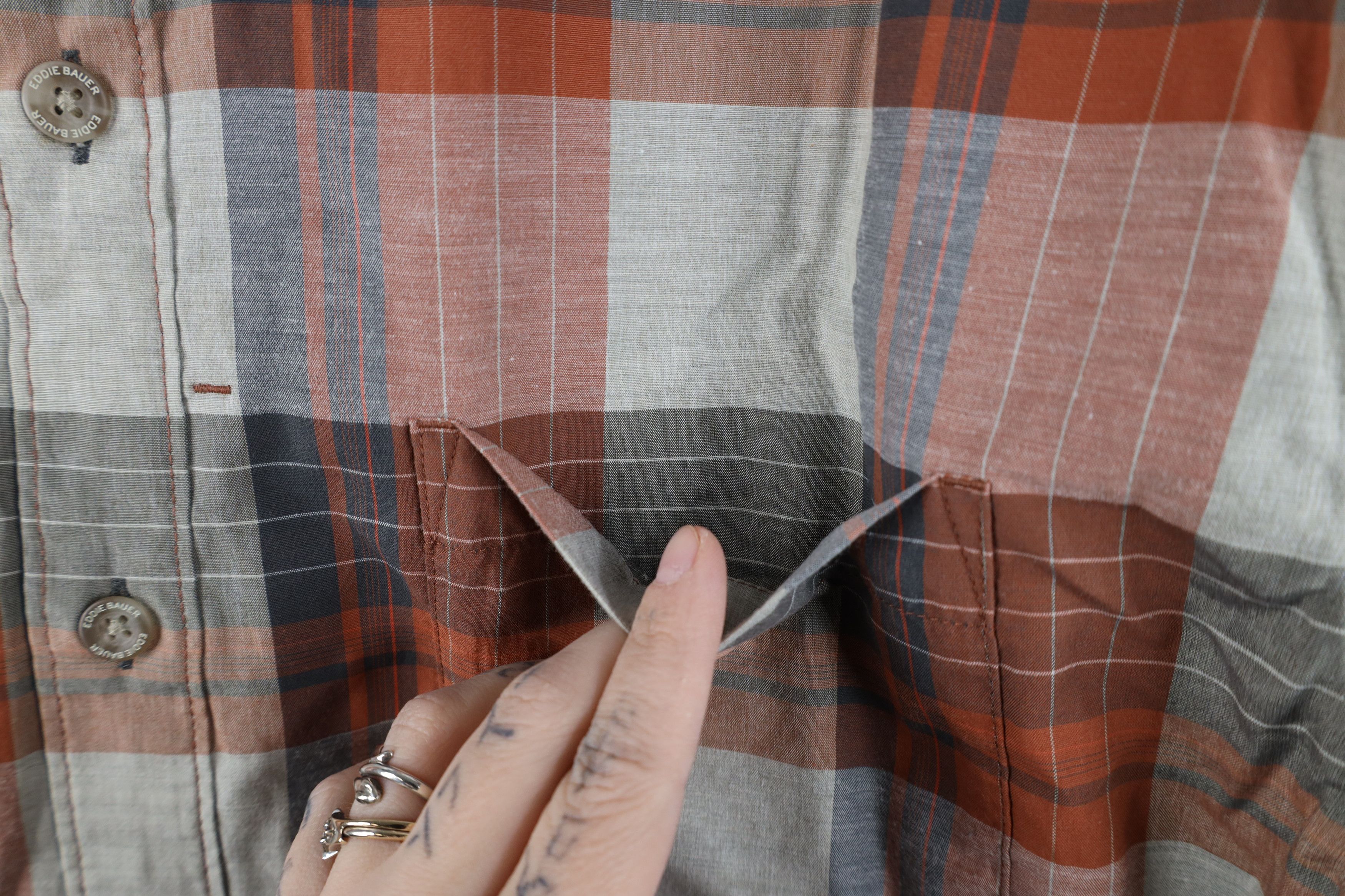 Eddie Bauer Eddie Bauer Collared Short Sleeve Button Down Shirt Plaid Size US XL / EU 56 / 4 - 5 Thumbnail