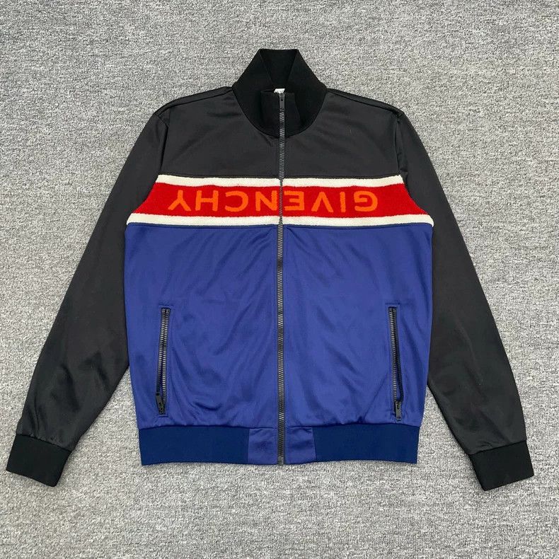 Givenchy Chest Reverse Logo Flock School Jacket 2506-Nextar
