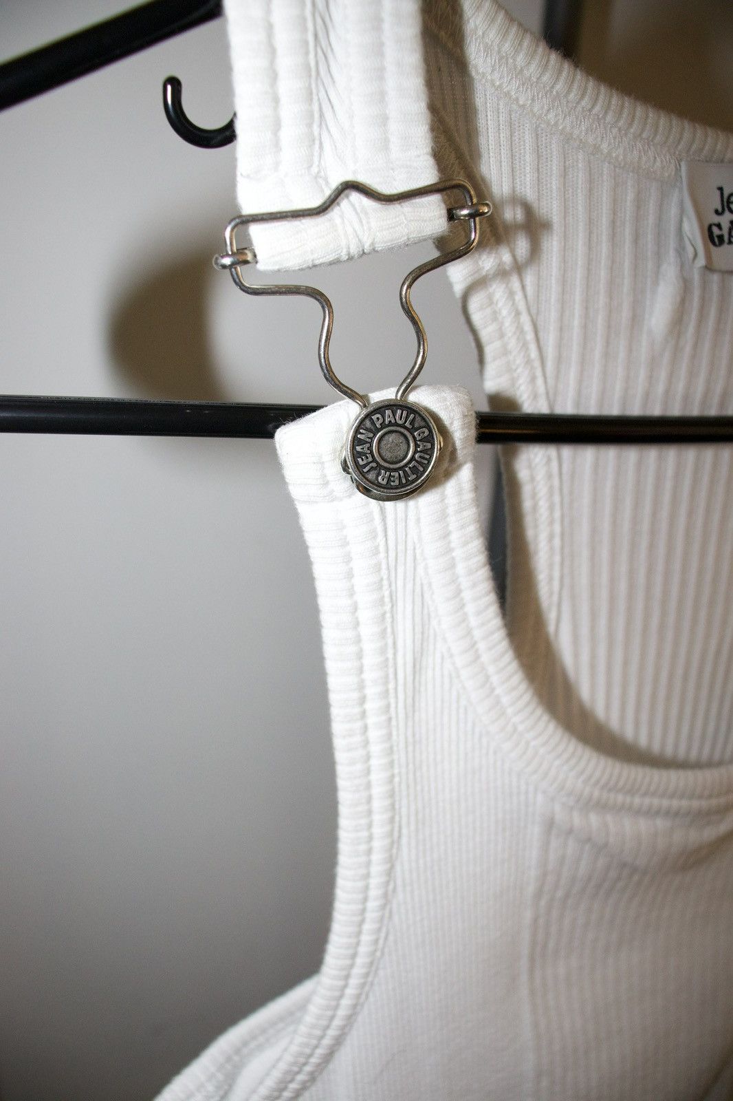 Jean Paul Gaultier JEAN PAUL GAULTIER "RIBBED TANK TOP" WITH OVERALL BUCKLES Size US L / EU 52-54 / 3 - 3 Thumbnail