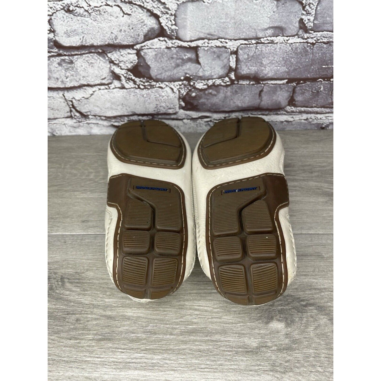 Rockport Rockport Washable Footwear Ivory Cream Leather Driving Shoes Size US 10.5 / EU 43-44 - 6 Thumbnail