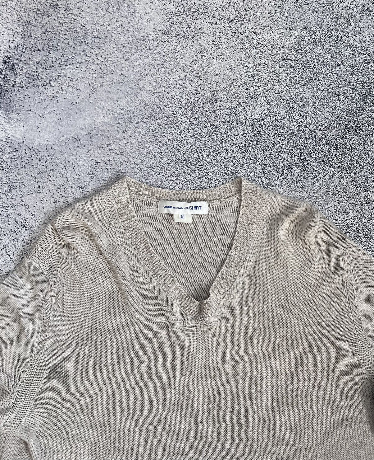 Comme des Garcons × Vintage Comme Des Garsons CDG Mens Sweater Long Sleeve Linen Japan Size US M / EU 48-50 / 2 - 4 Thumbnail