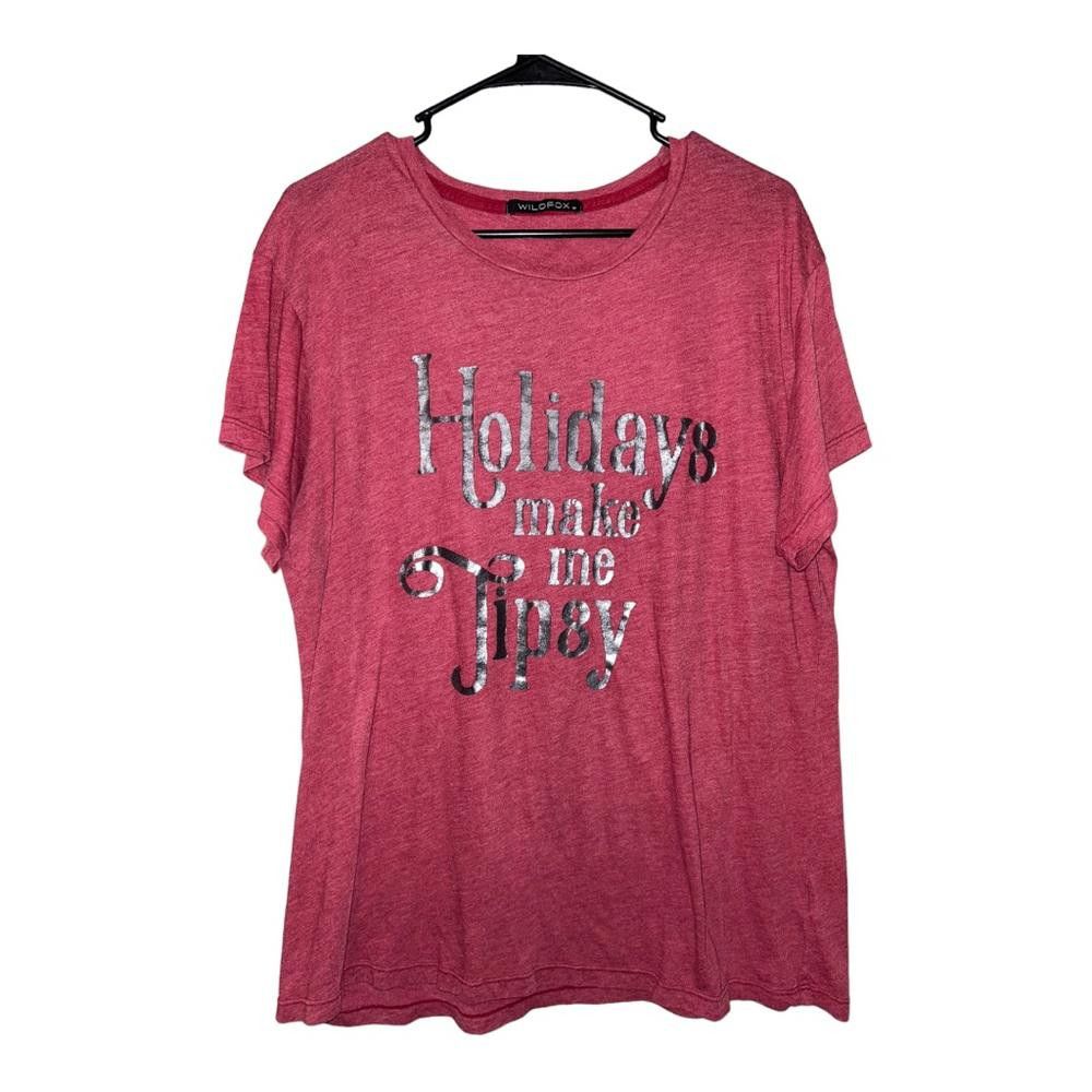 Wildfox Wildfox l Holidays Make Me Tipsy Tee Size Medium Size M / US 6-8 / IT 42-44 - 2 Thumbnail