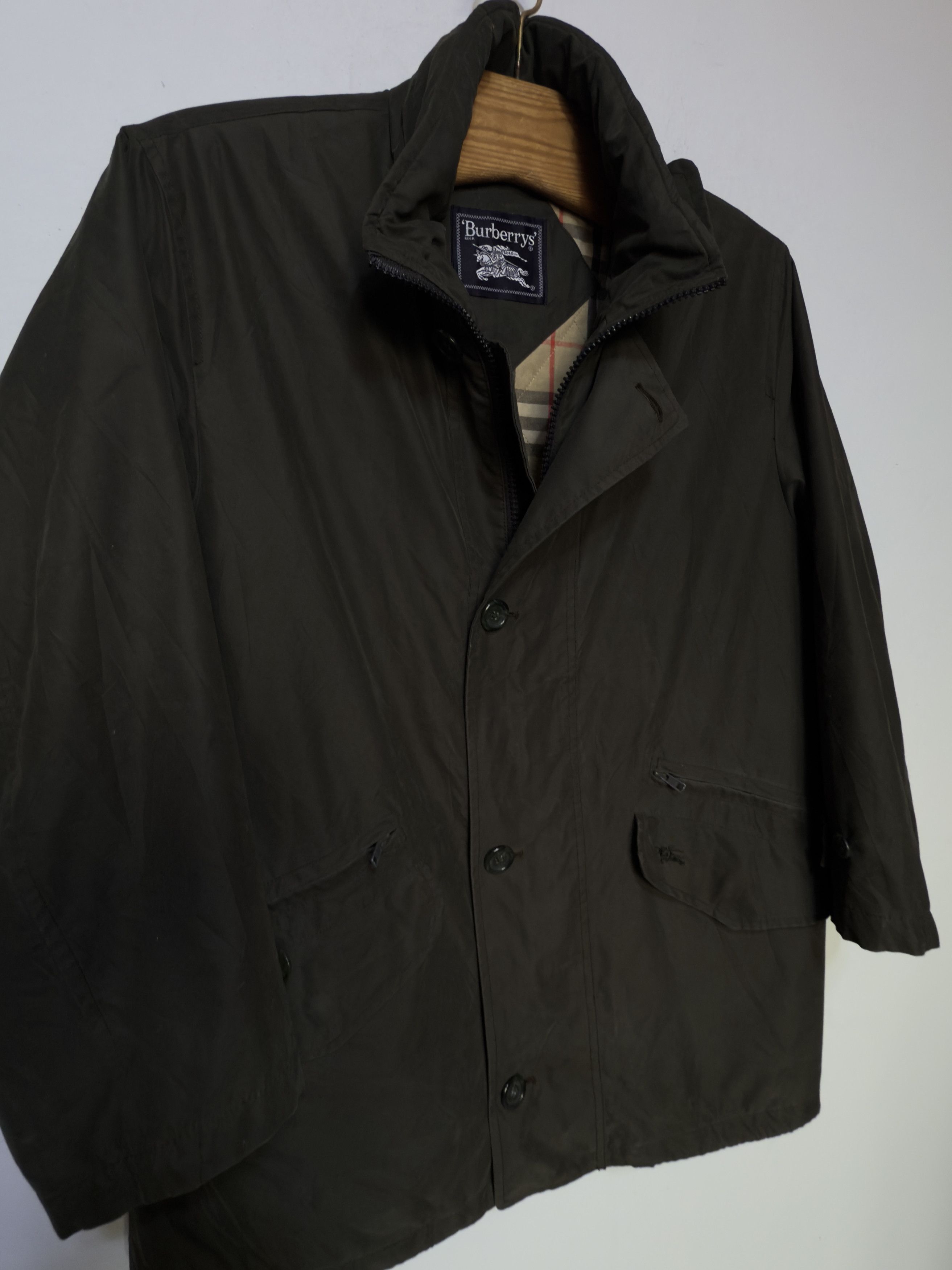 Burberry 🔥 novacheck jacket burberry dark green smcotton size L Size US L / EU 52-54 / 3 - 8 Thumbnail