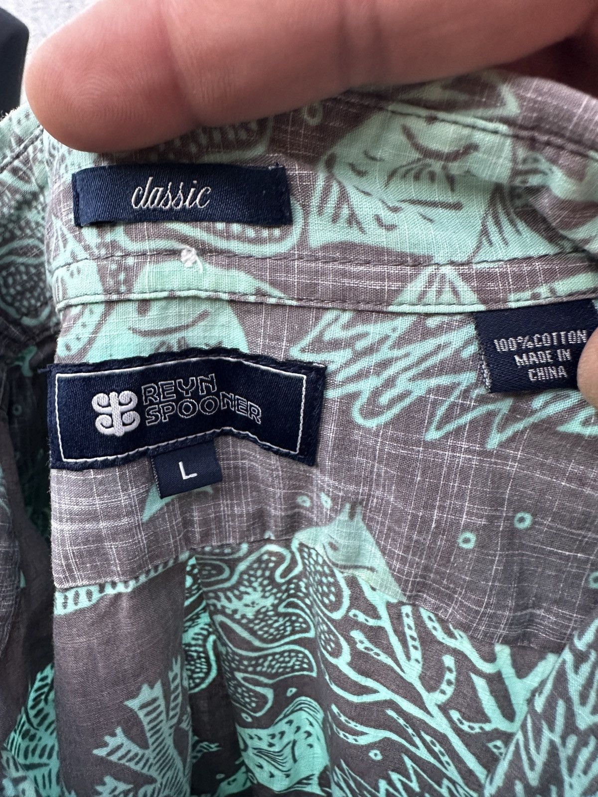 Reyn Spooner PreOwned Reyn Spooner Classic Hawaiian Print Men's L Size US L / EU 52-54 / 3 - 4 Thumbnail