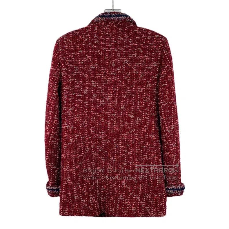 Chanel Chanel Red wool lapel single-breasted long-sleeved woven t Size XS / US 0-2 / IT 36-38 - 2 Thumbnail